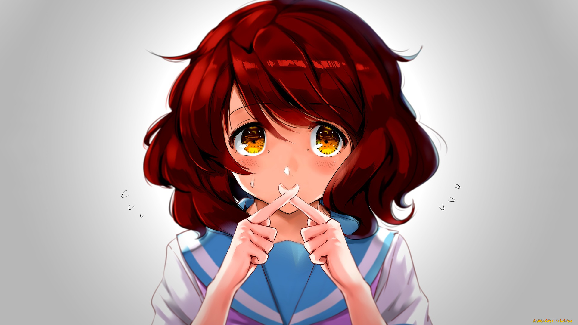 аниме, sound, horizon, девушка, взгляд, фон