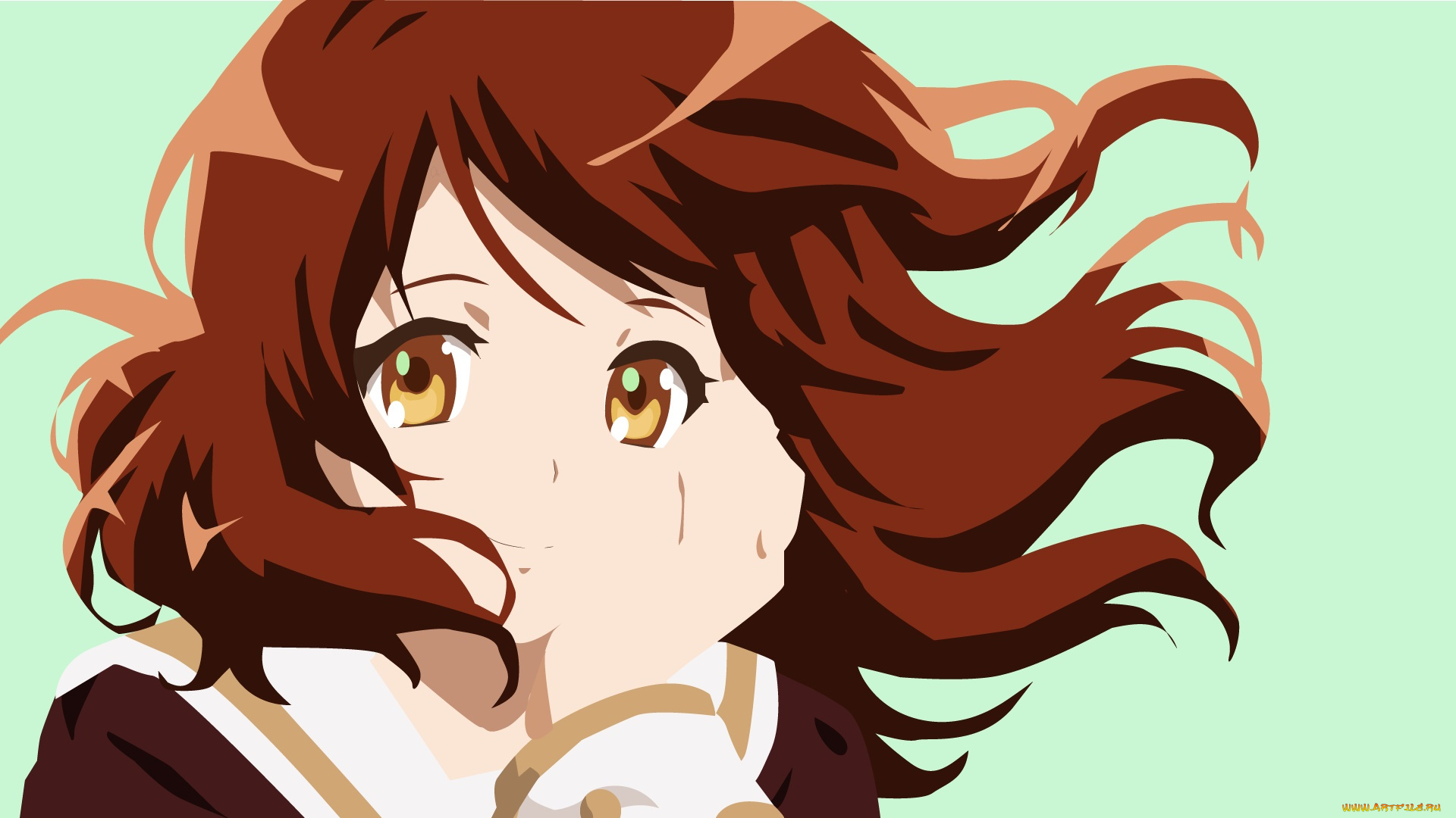 аниме, sound, horizon, девушка, взгляд, фон