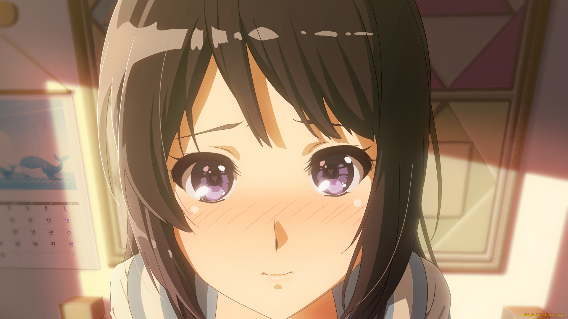 аниме, sound, horizon, девушка, взгляд, фон