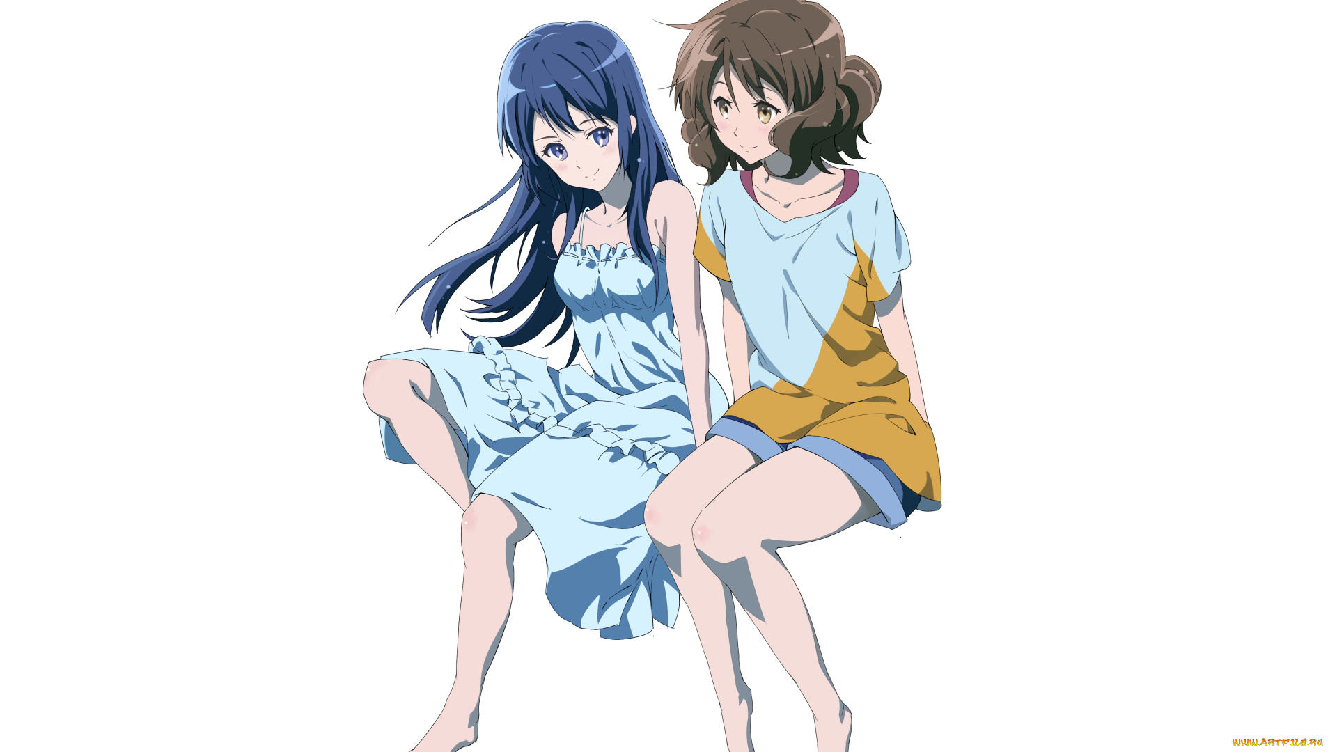 аниме, sound, horizon, девушки, взгляд, фон