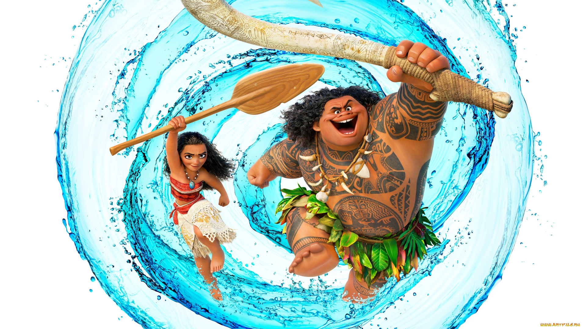 мультфильмы, moana, персонажи