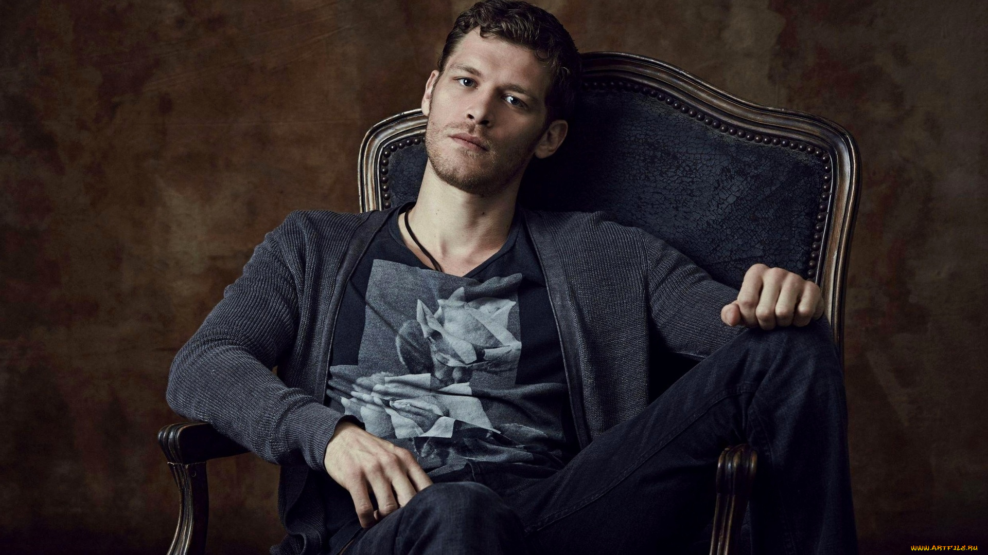 мужчины, joseph, morgan, майка, кресло