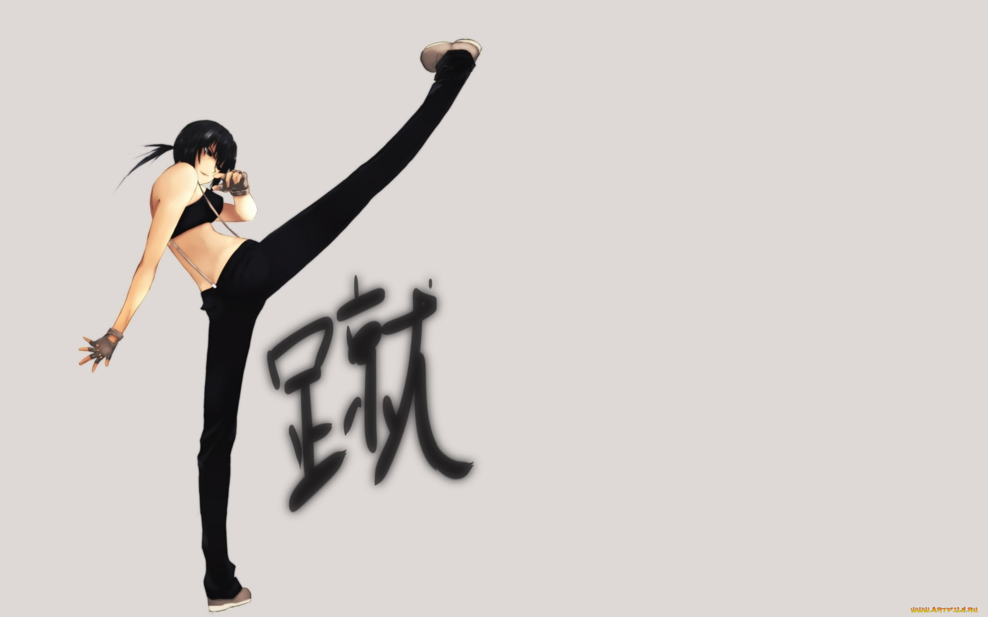 аниме, canaan, фон, взгляд, девушка