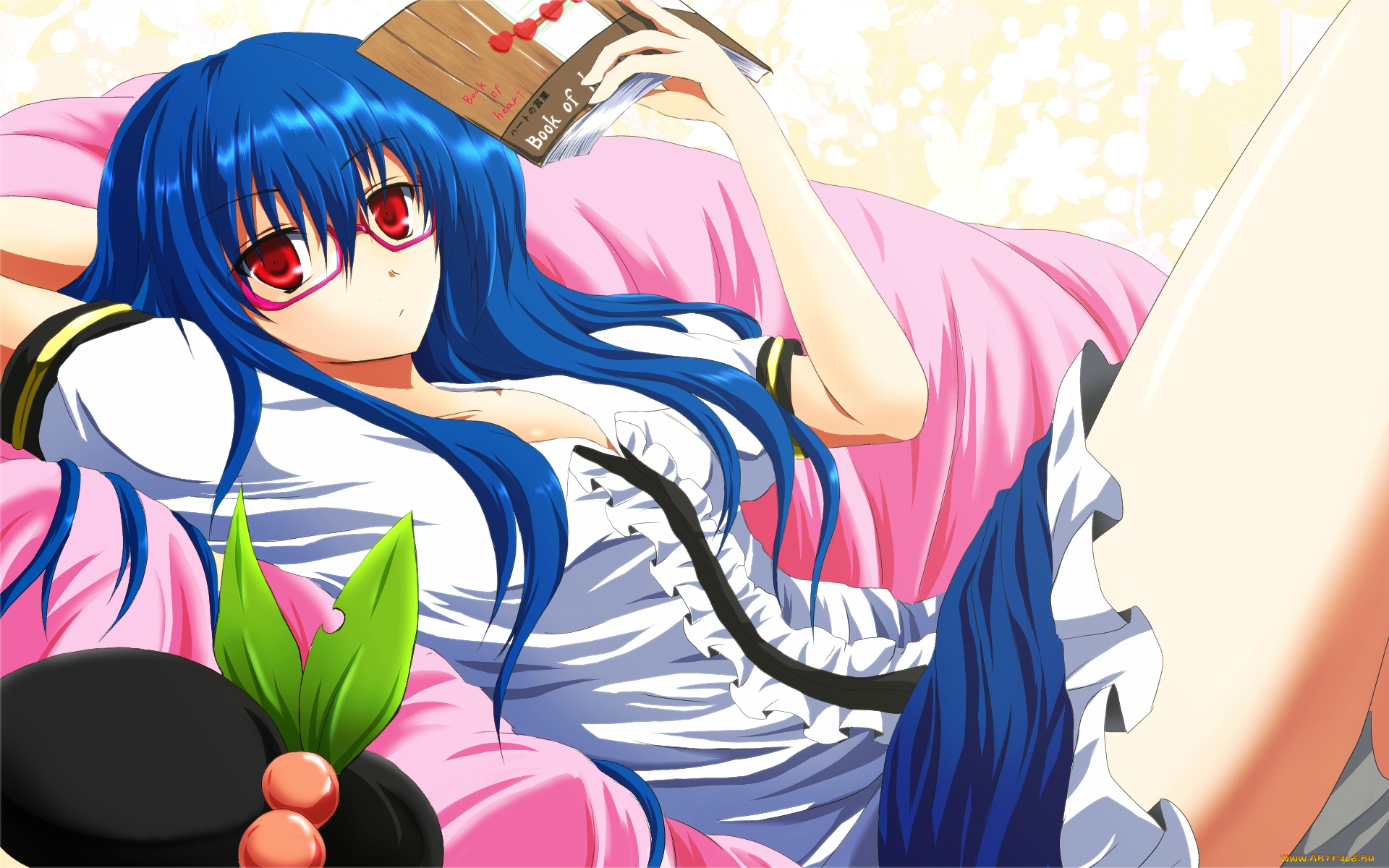 аниме, touhou, фон, взгляд, девушка