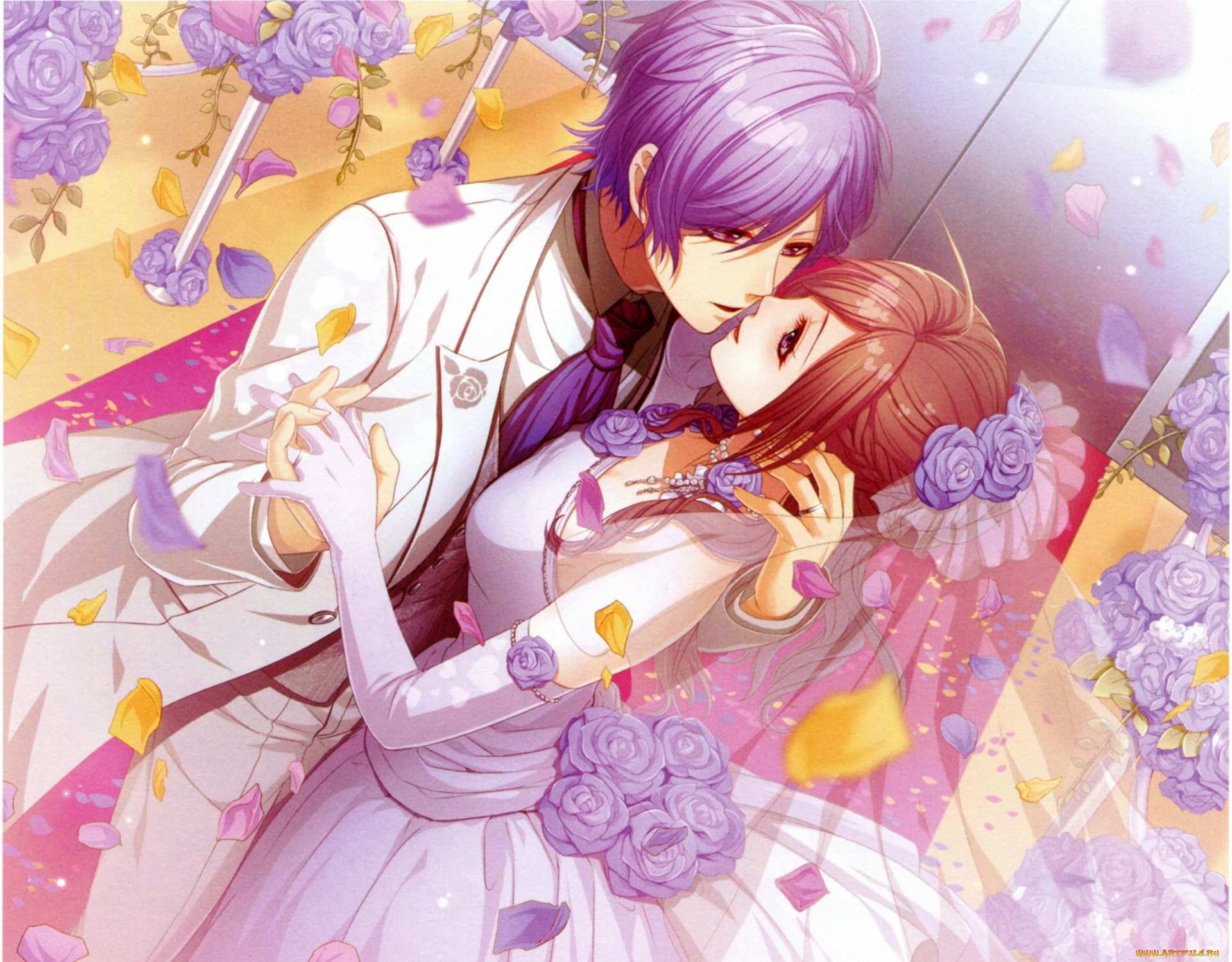 аниме, glass, heart, princess, пара