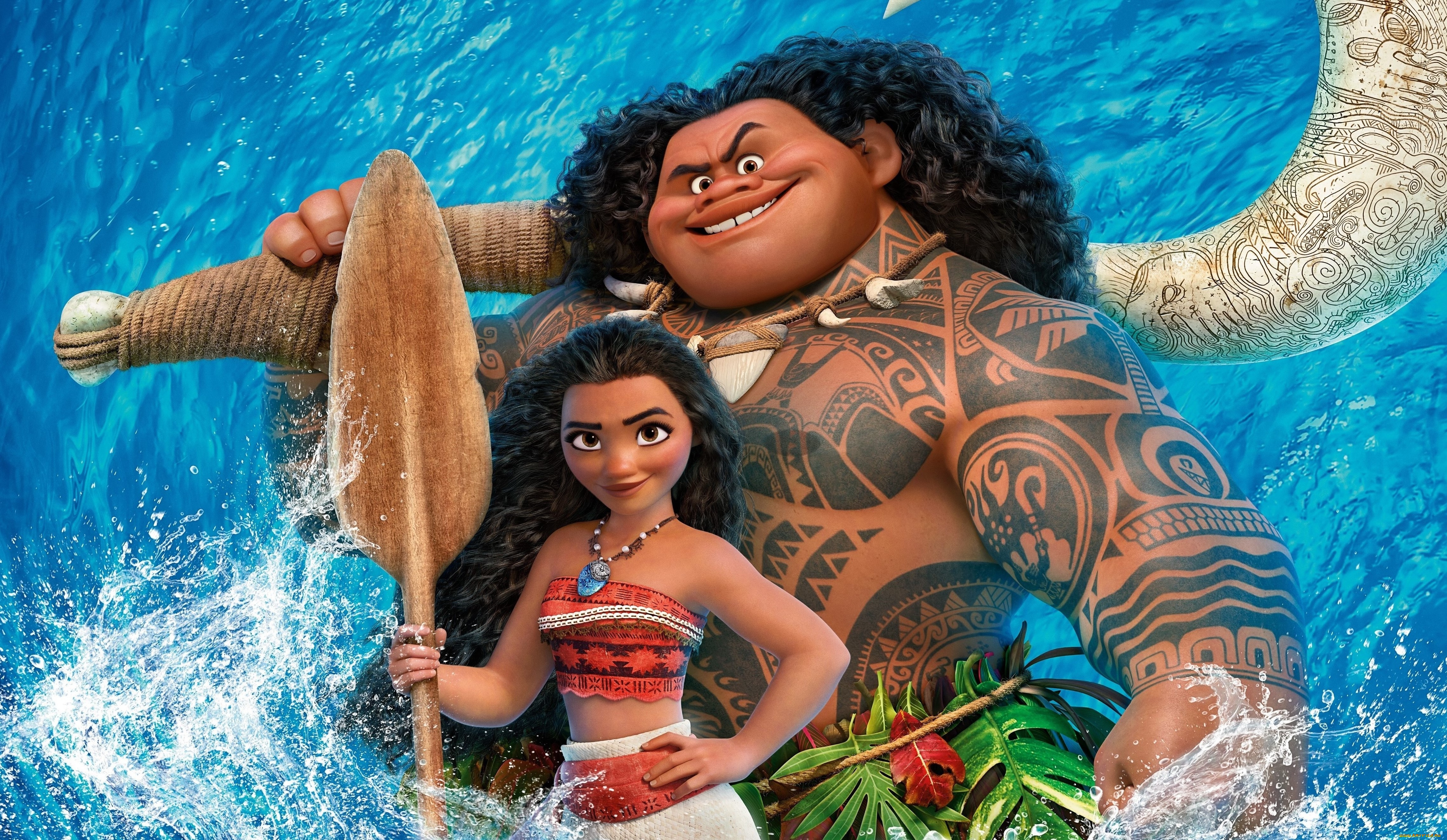 мультфильмы, moana, персонажи
