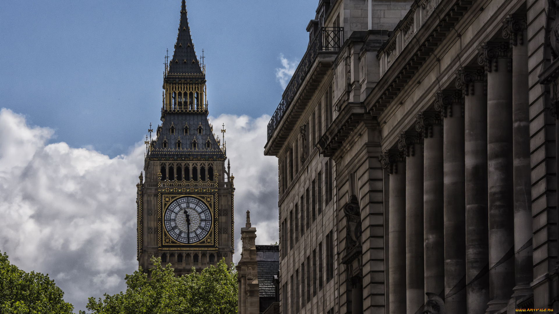 big, ben, города, лондон, , великобритания, простор