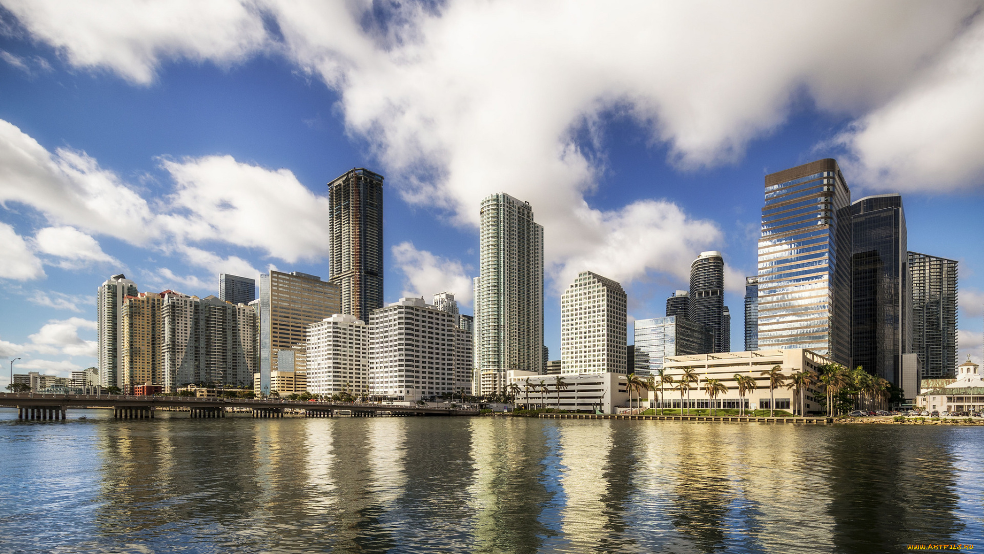 brickell, города, майами, , сша, простор