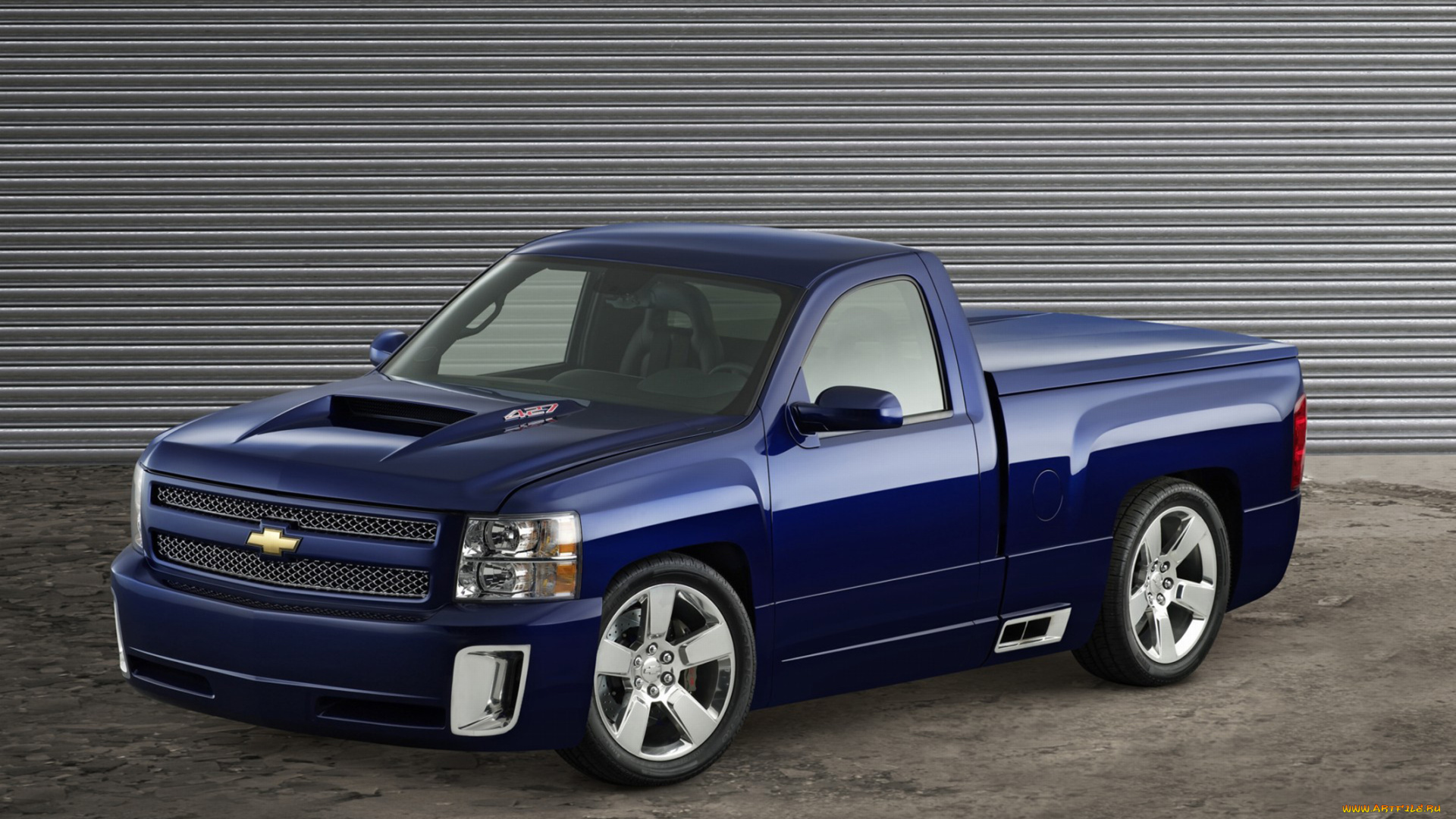 chevrolet, silverado, 427, concept, 2014, автомобили, chevrolet, 2014, синий, concept, 427, silverado