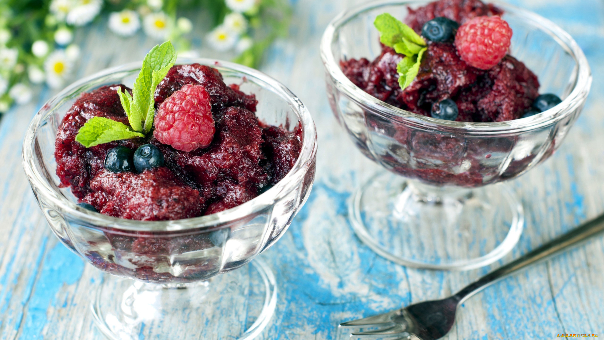 еда, мороженое, , десерты, мята, ягодный, десерт, малина