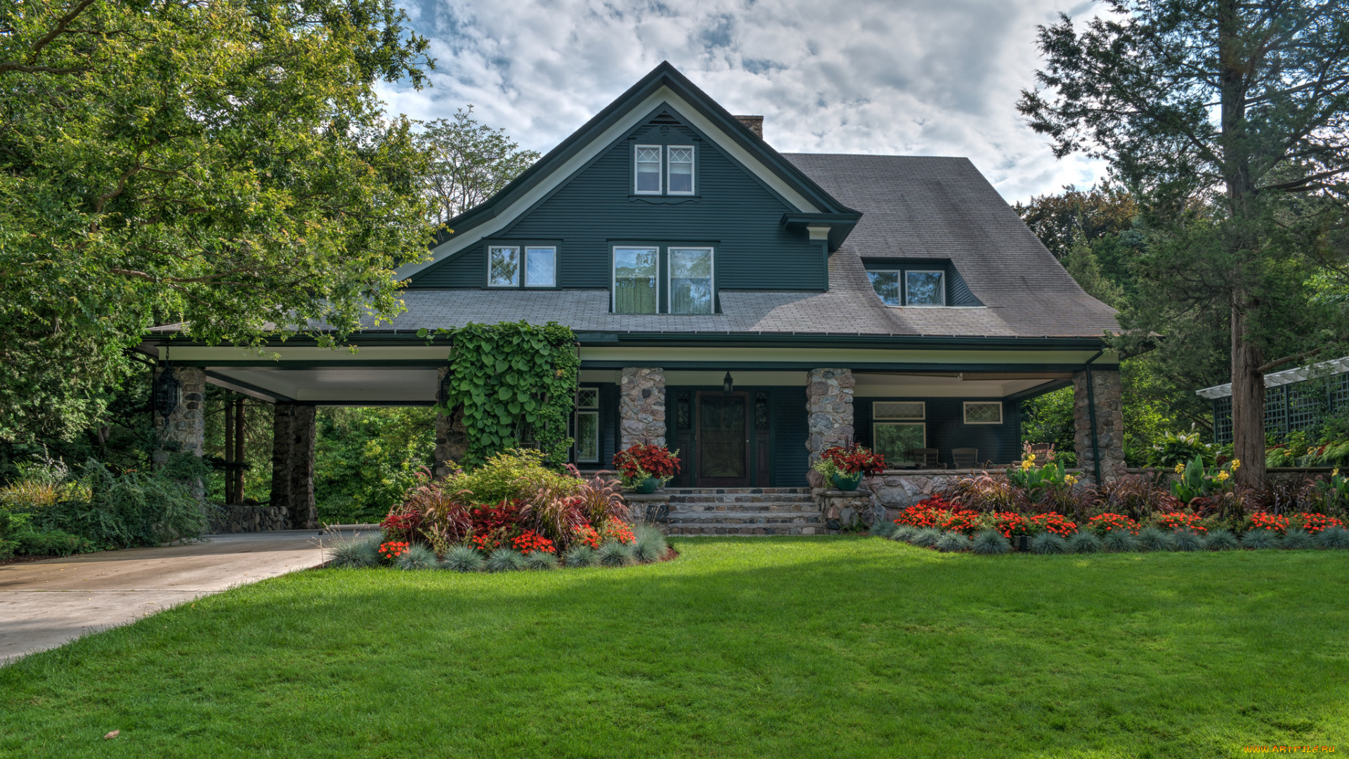 города, -, здания, , дома, простор