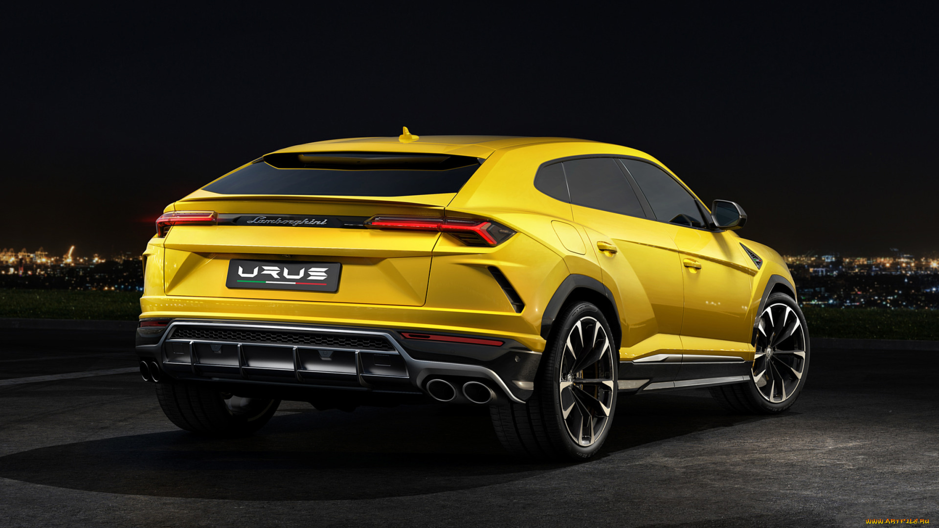 lamborghini, urus, 2019, автомобили, lamborghini, urus, 2019, жёлтый