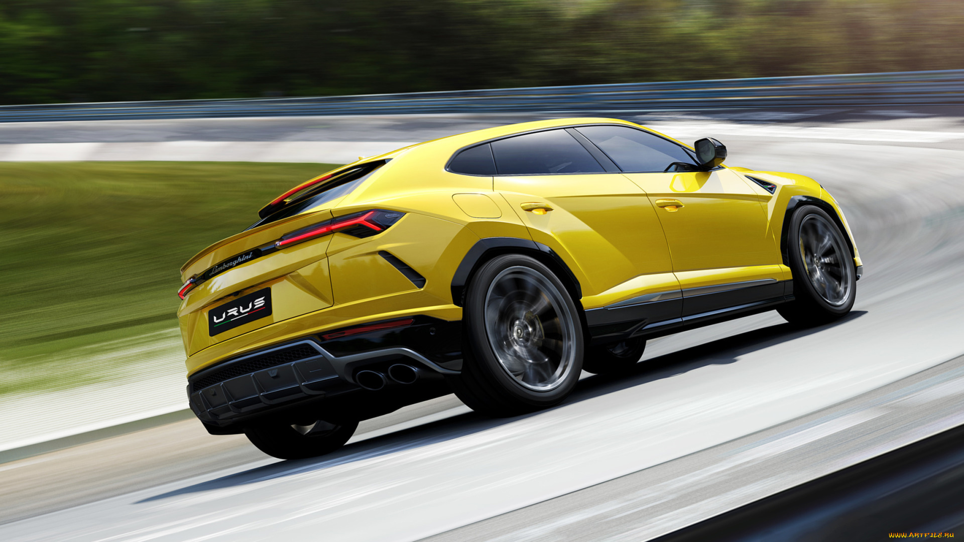 lamborghini, urus, 2019, автомобили, lamborghini, urus, 2019, жёлтый