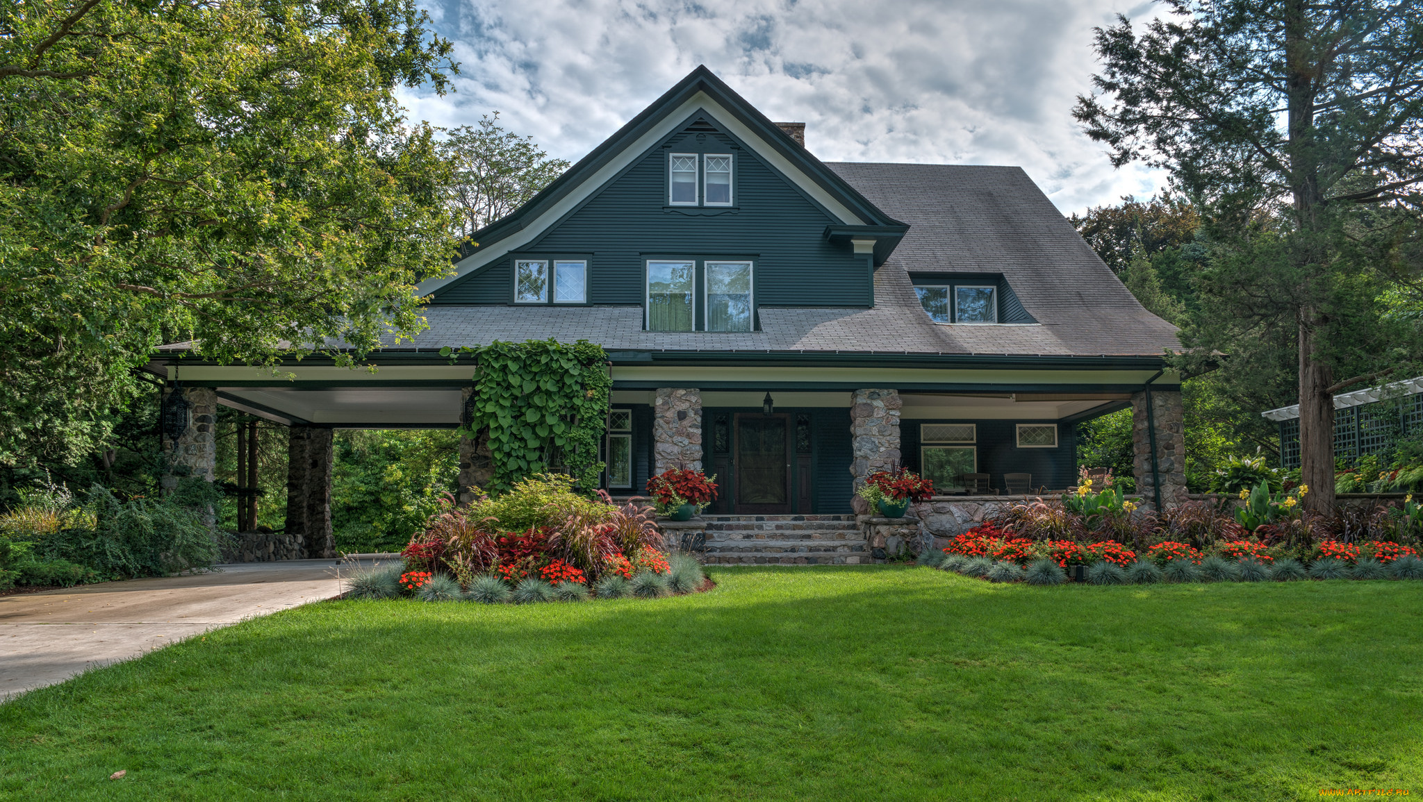 города, -, здания, , дома, простор