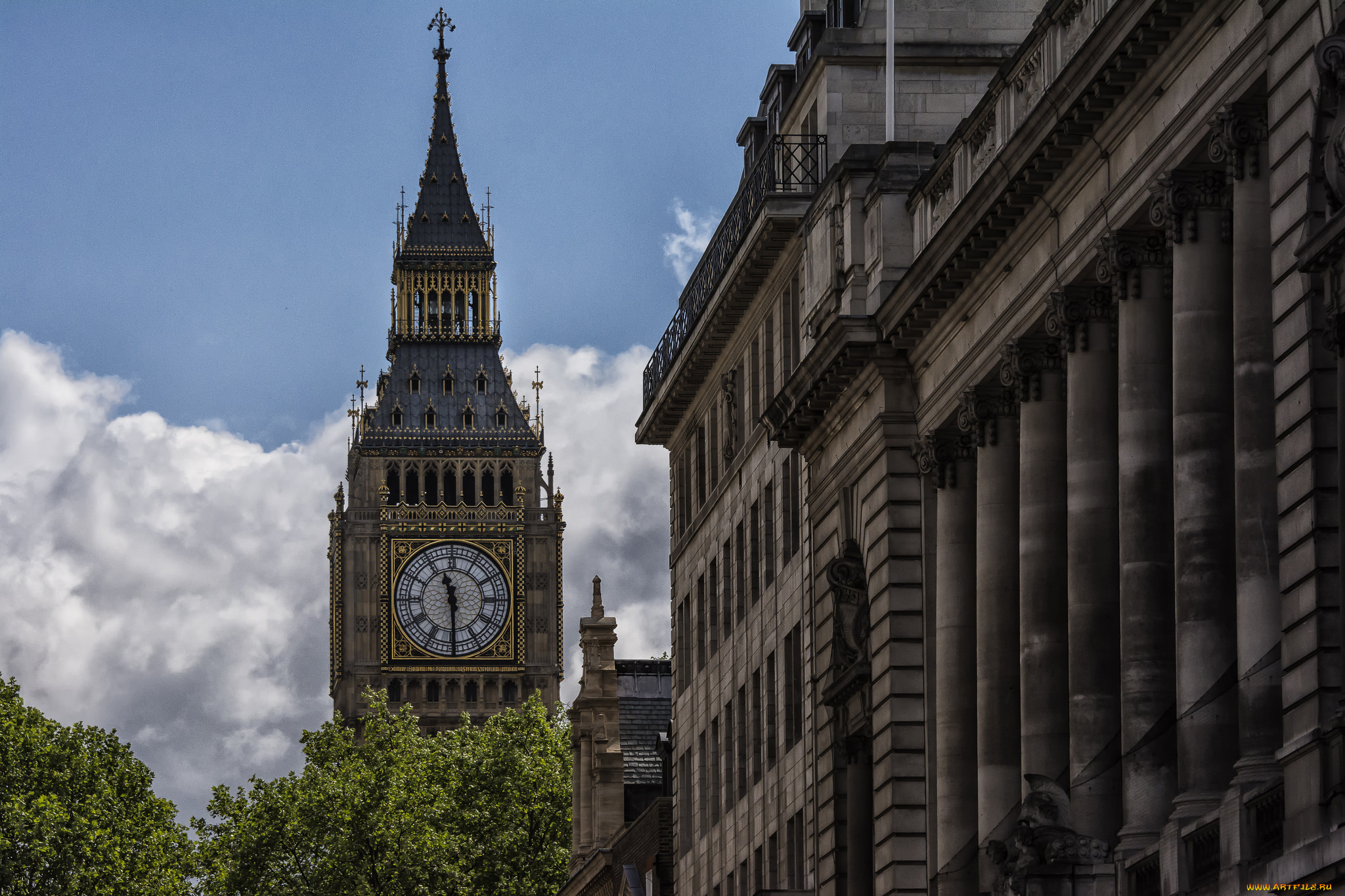 big, ben, города, лондон, , великобритания, простор