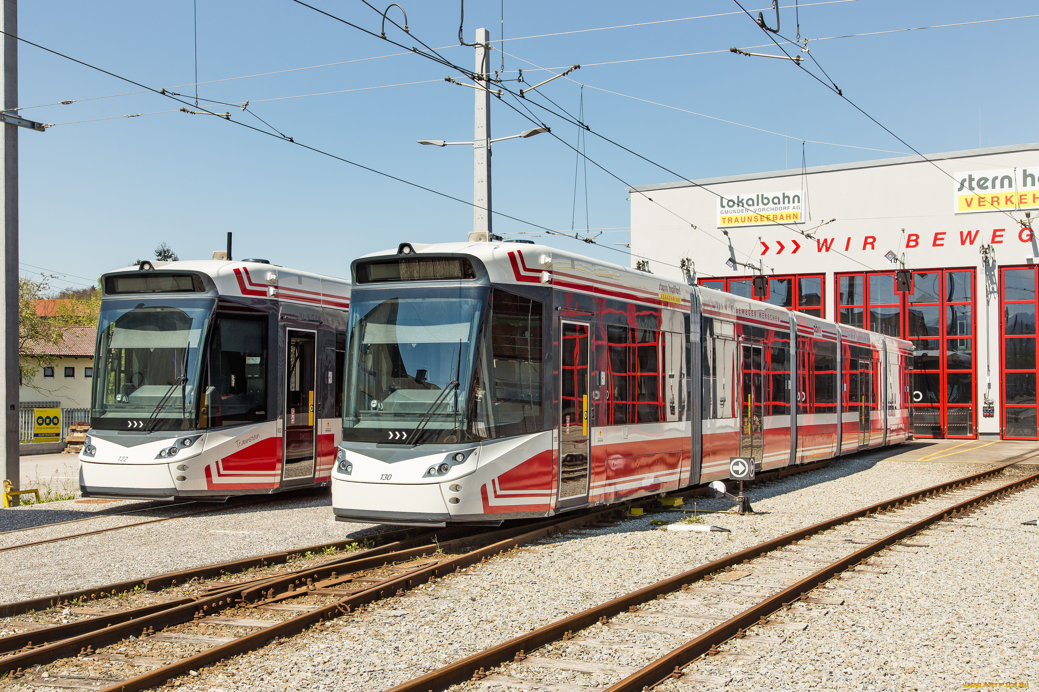 техника, трамваи, рельсы, трамвай