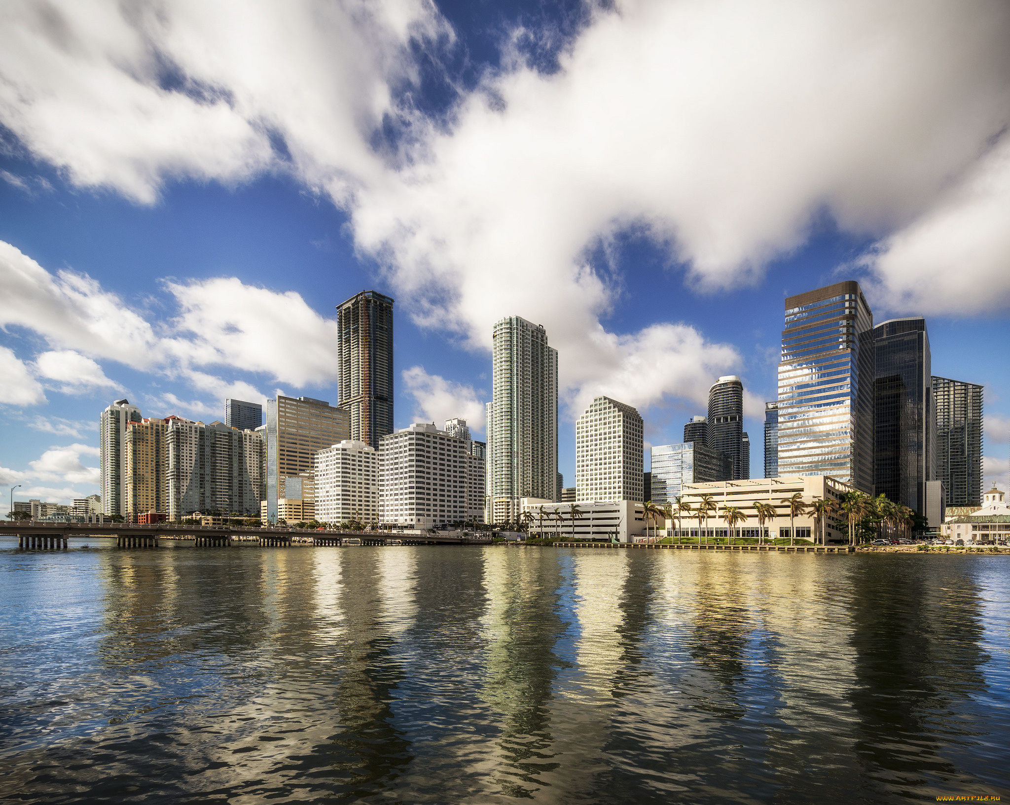 brickell, города, майами, , сша, простор
