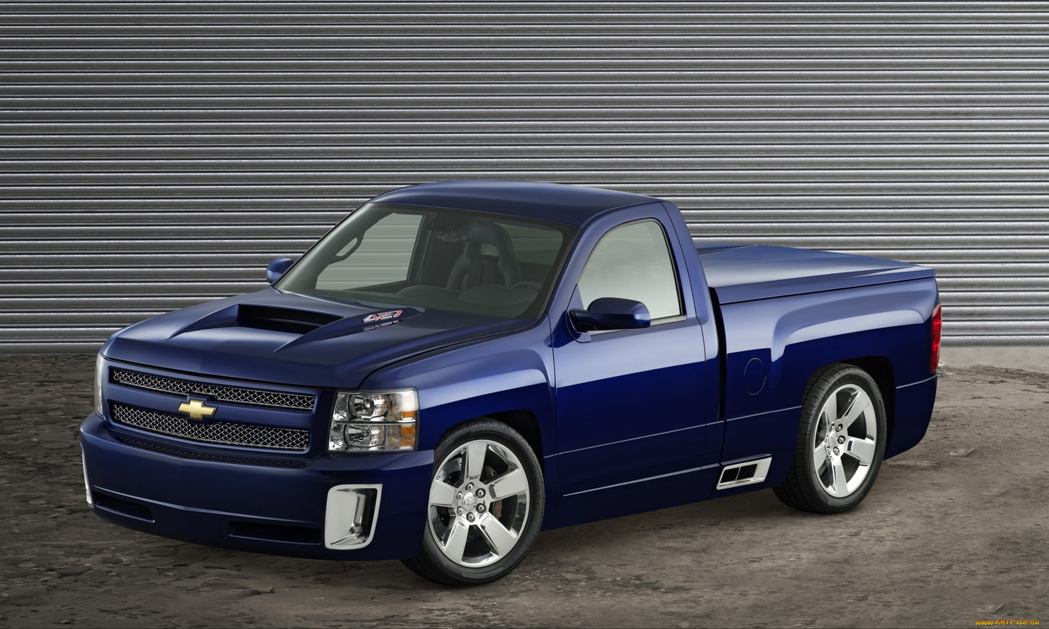 chevrolet, silverado, 427, concept, 2014, автомобили, chevrolet, 2014, синий, concept, 427, silverado