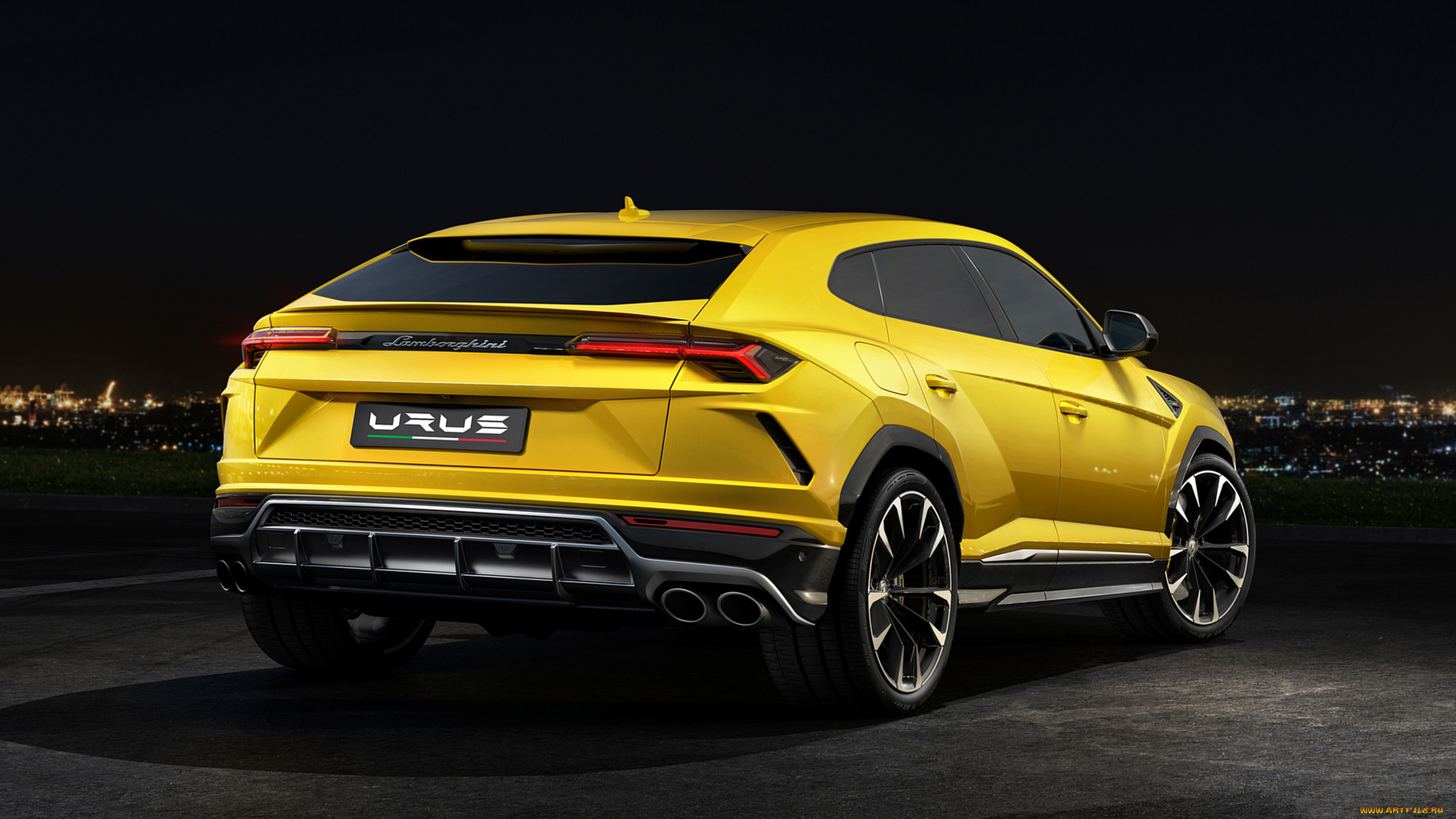 lamborghini, urus, 2019, автомобили, lamborghini, urus, 2019, жёлтый