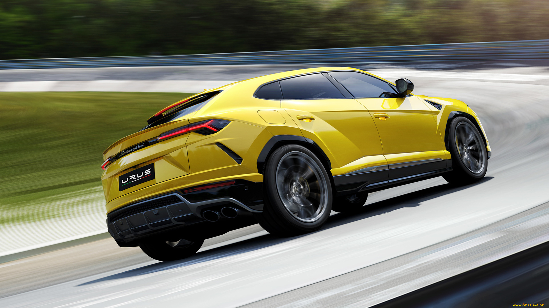 lamborghini, urus, 2019, автомобили, lamborghini, urus, 2019, жёлтый