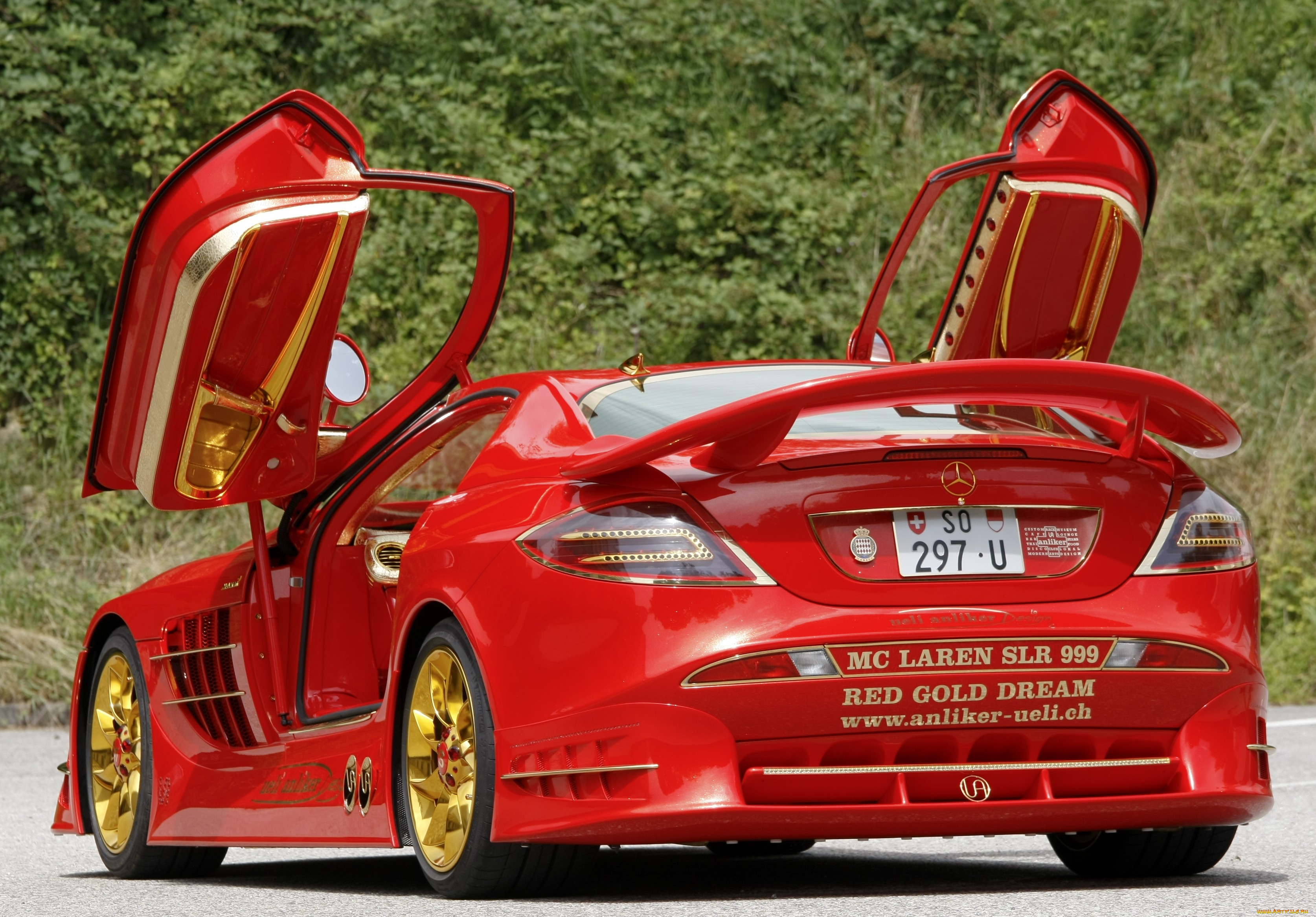 mercedes-benz, slr, mclaren, 999, red, gold, dream, 2011, автомобили, mercedes-benz, slr, mclaren, 999, red, gold, dream, 2011