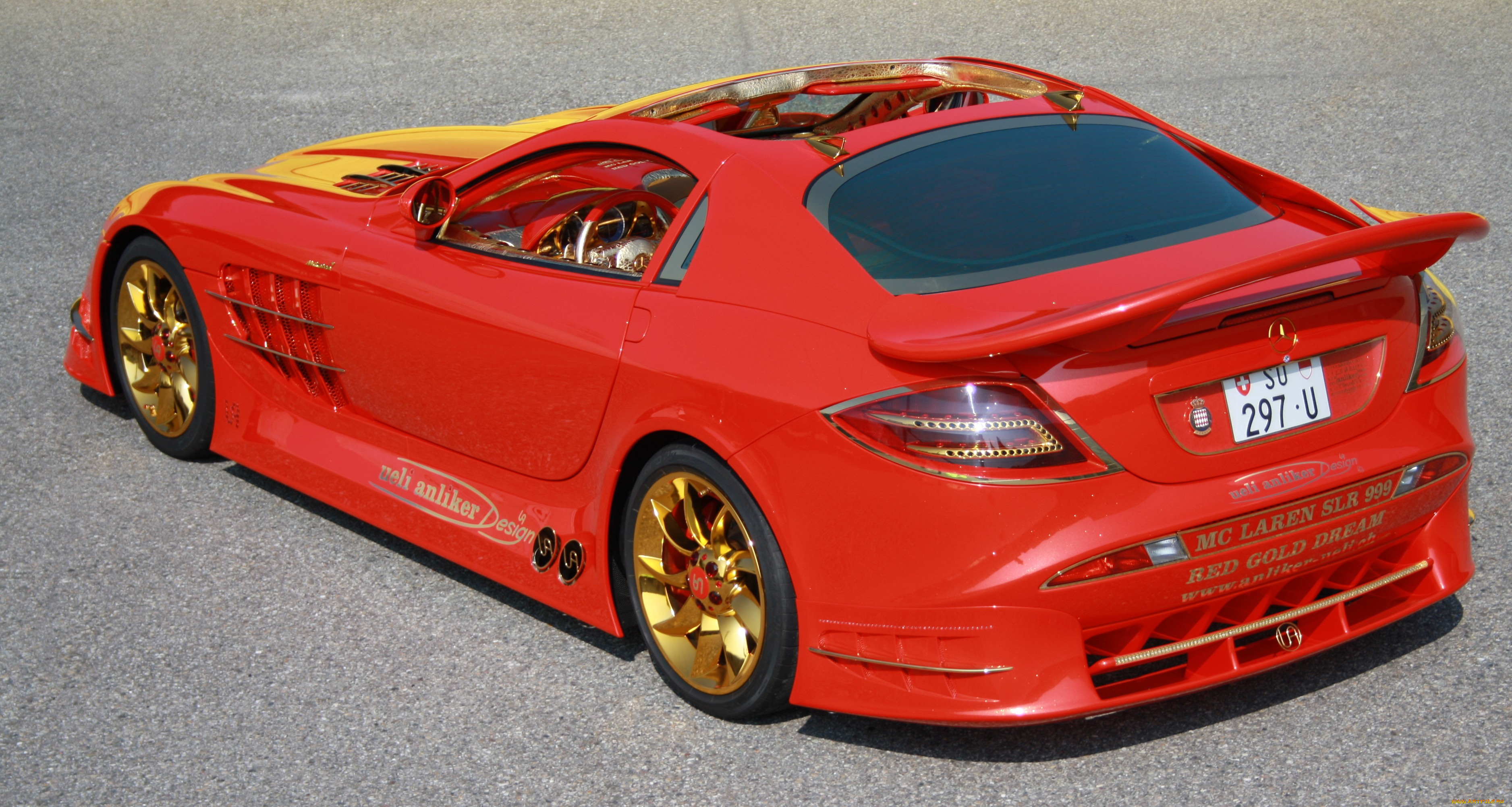 mercedes-benz, slr, mclaren, 999, red, gold, dream, 2011, автомобили, mercedes-benz, slr, mclaren, 999, red, gold, dream, 2011