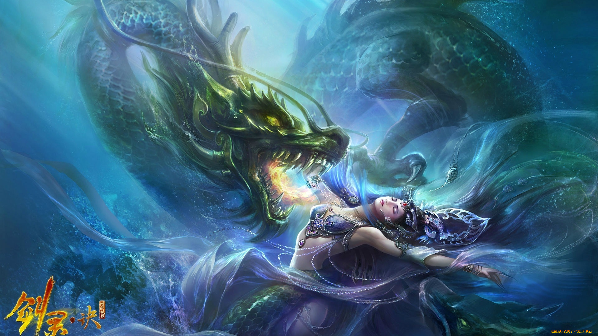 фэнтези, красавицы, и, чудовища, fantasy, арт, дух, дракон, девушка