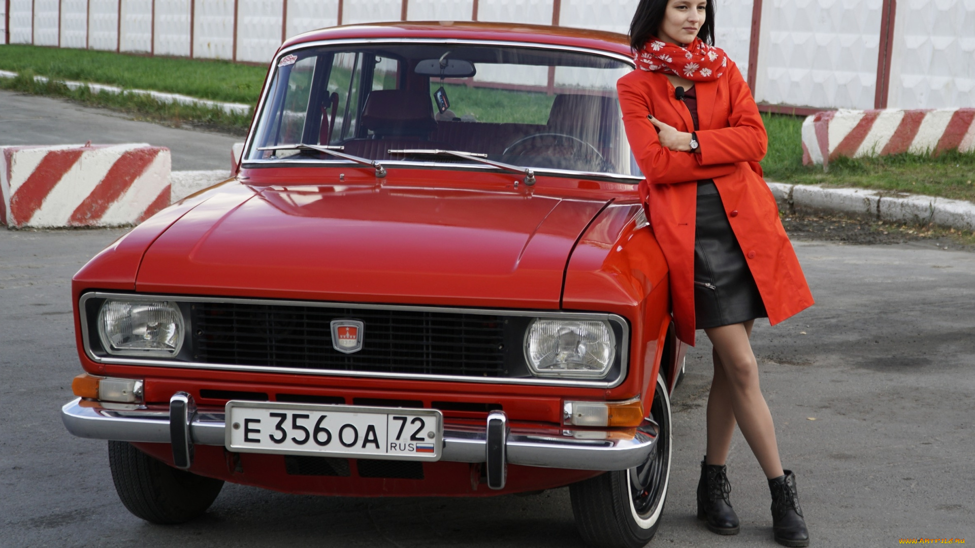москвич-, 2140, автомобили, -авто, с, девушками, красный, классика, автомобиль, девушка, москвич-, 2140