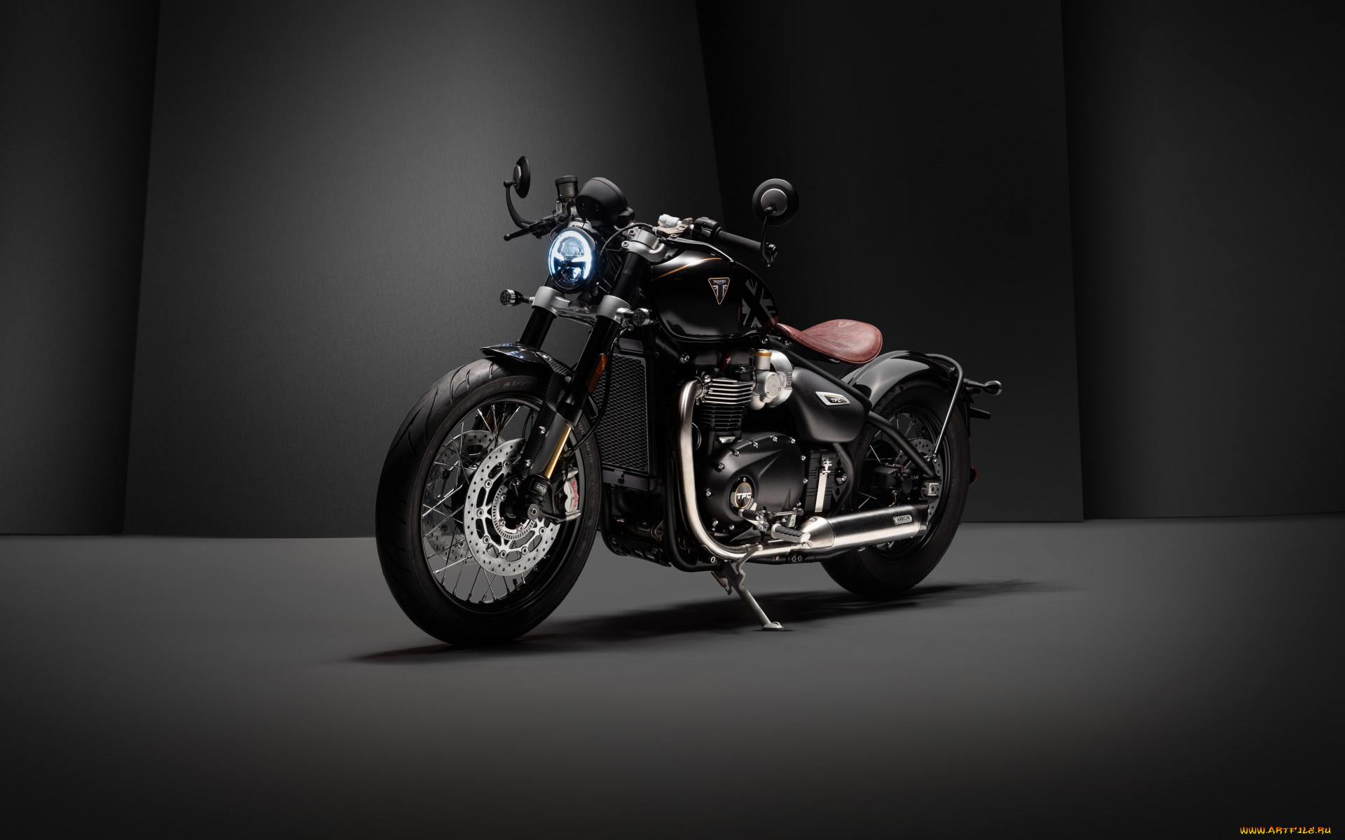 2020, triumph, bonneville, bobber, tfc, мотоциклы, triumph, bobber, bonneville, 2020, мотоцикл, студия, tfc