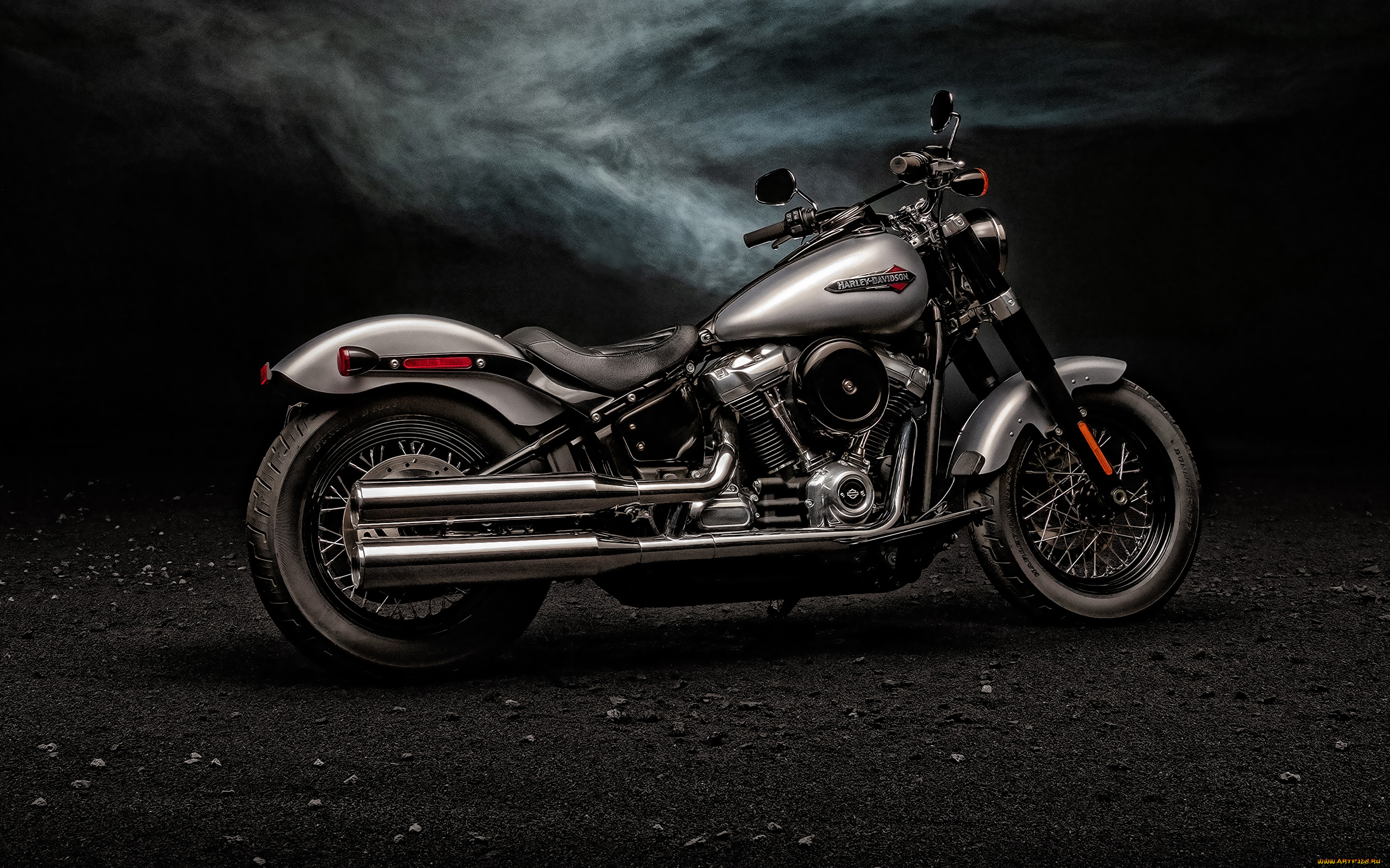 2020, harley-davidson, softail, slim, мотоциклы, harley-davidson, американские, sofail, slim, серый, новый, мотоцикл, экстерьер, классический, harley, davidson, 2020
