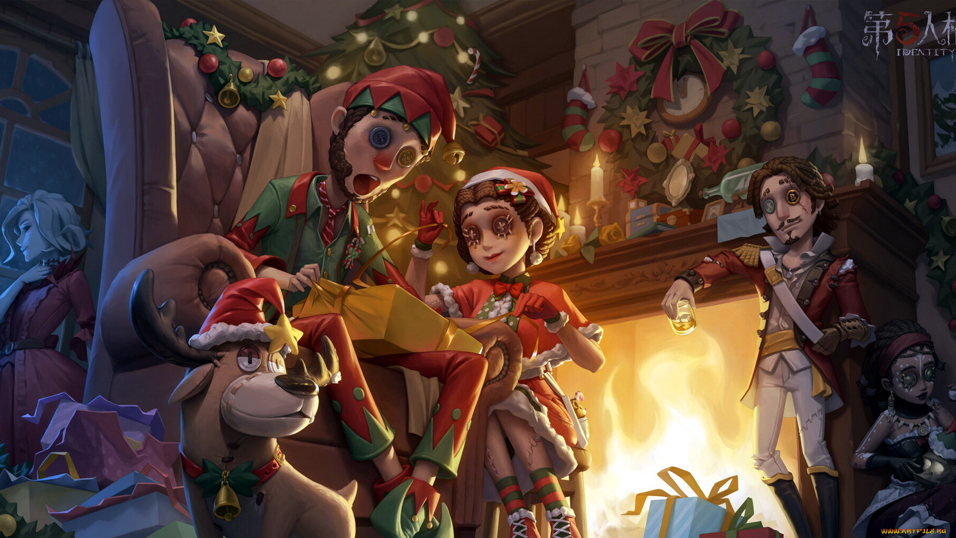 фэнтези, другое, куклы, очаг, рождество