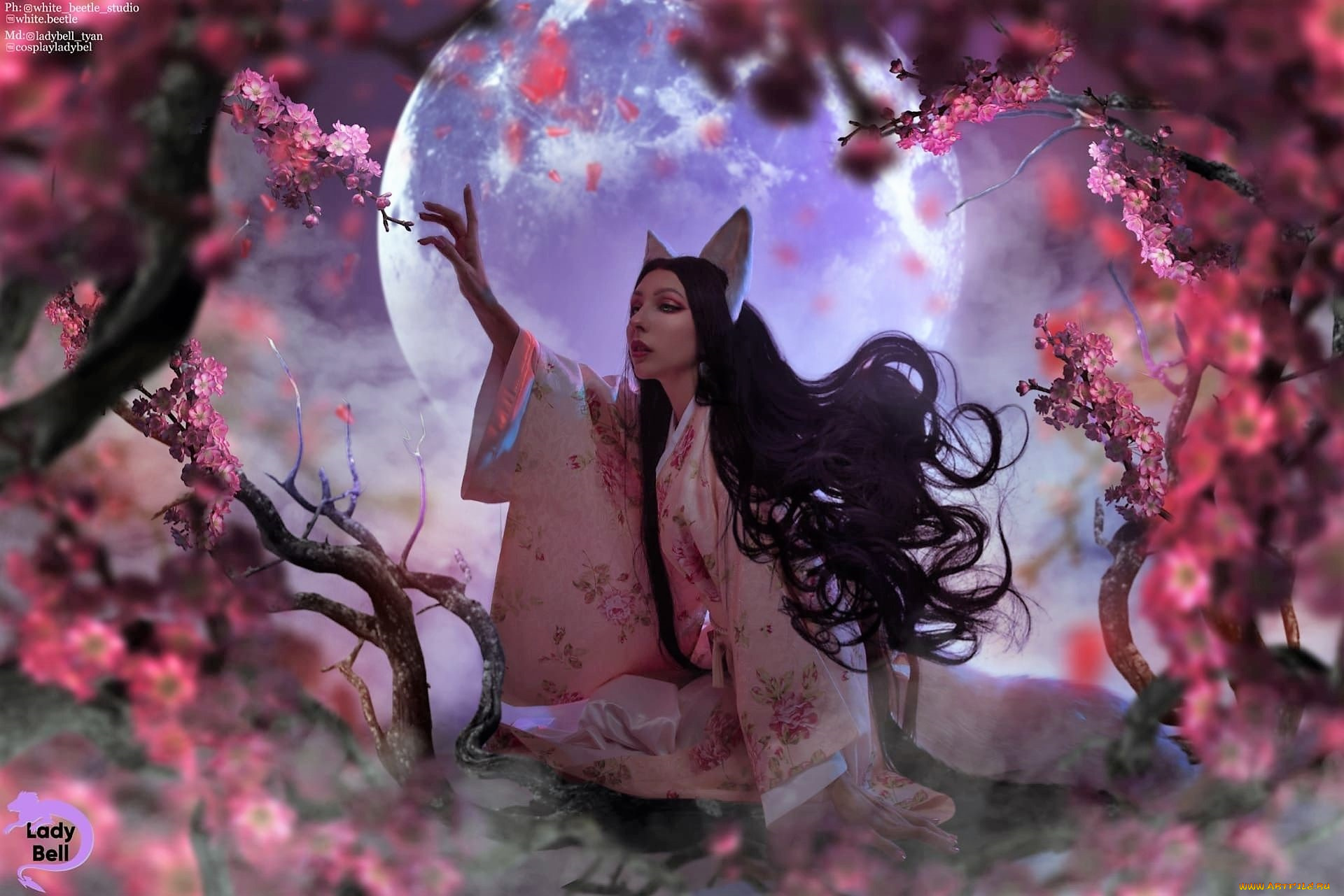 девушки, ольга, кожевникова, , lady, bell, костюм, образ, луна, цветение