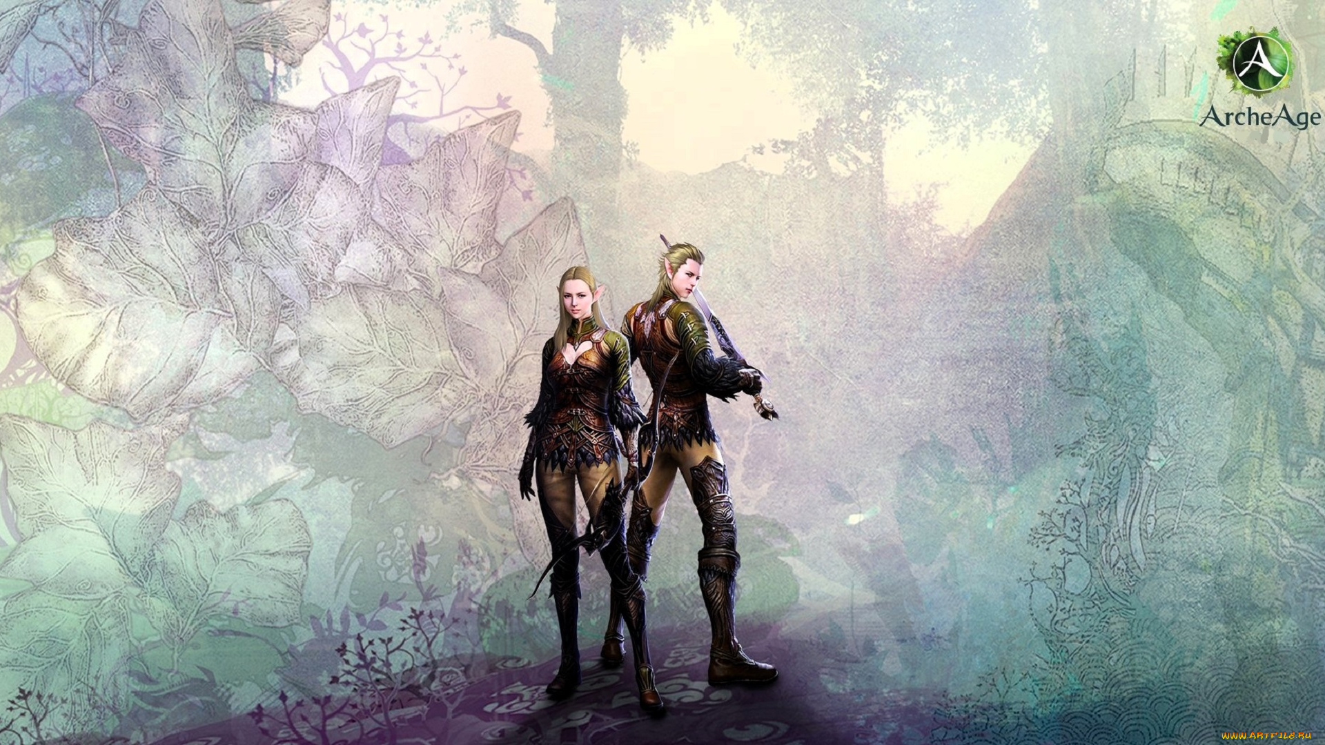 видео, игры, archeage, эльфы, оружие