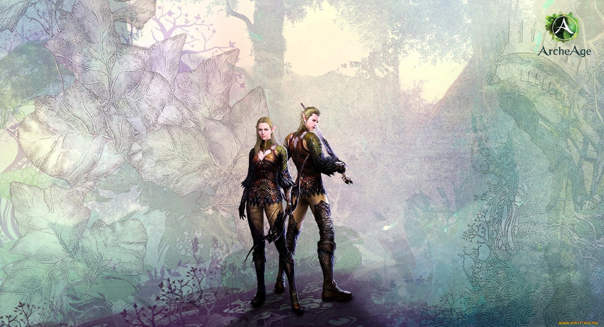 видео, игры, archeage, эльфы, оружие