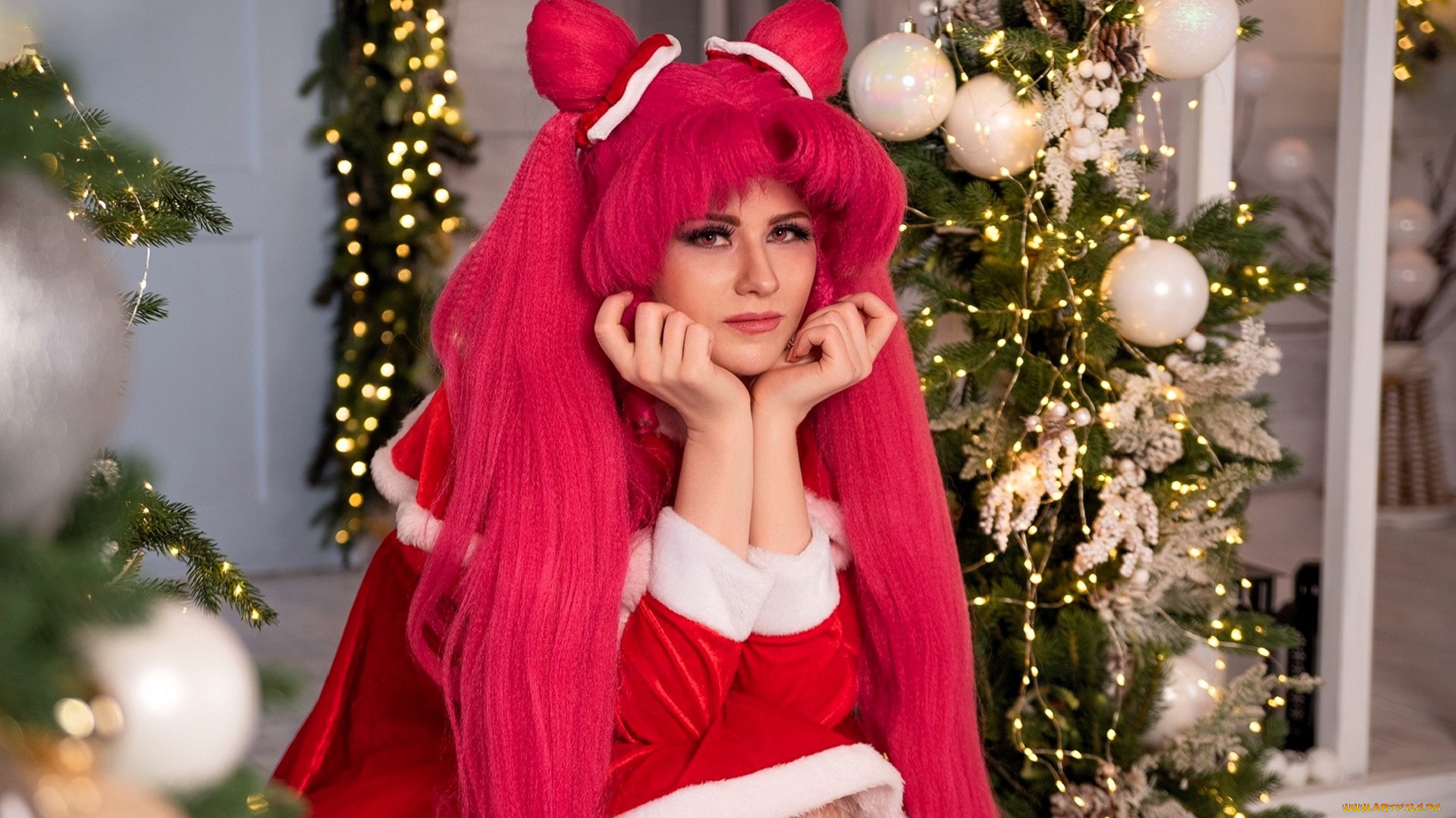 девушки, ира, сокол, образ, косплей, наряд, костюм, ёлка, украшения