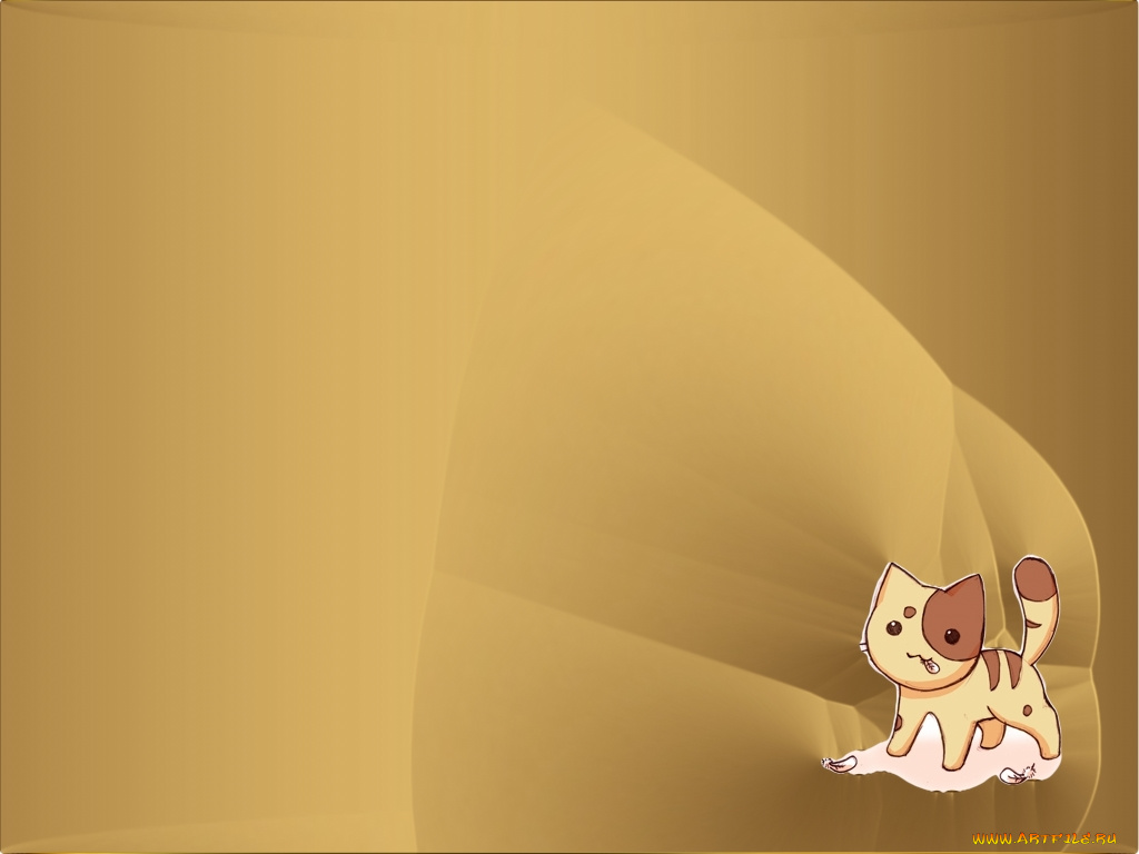 рисованные, животные, коты