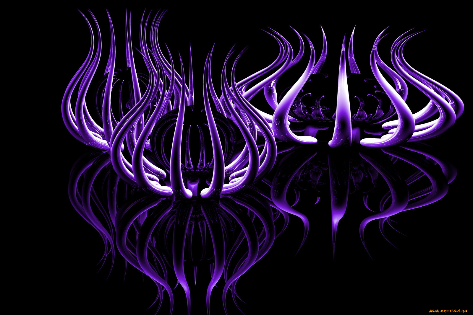 3д, графика, fractal, фракталы, тёмный, фон, абстракция, узоор