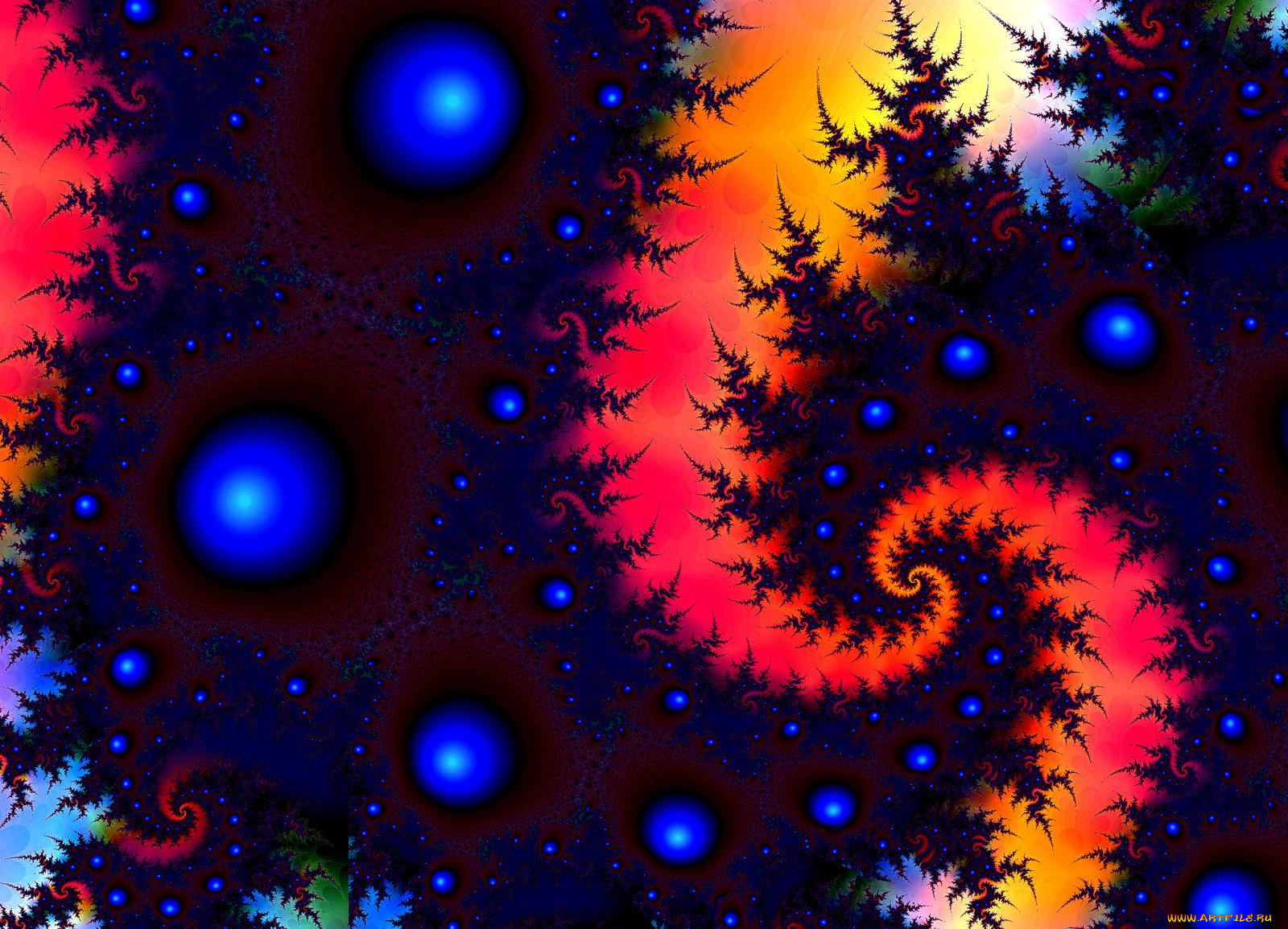 3д, графика, fractal, фракталы, фон, узор