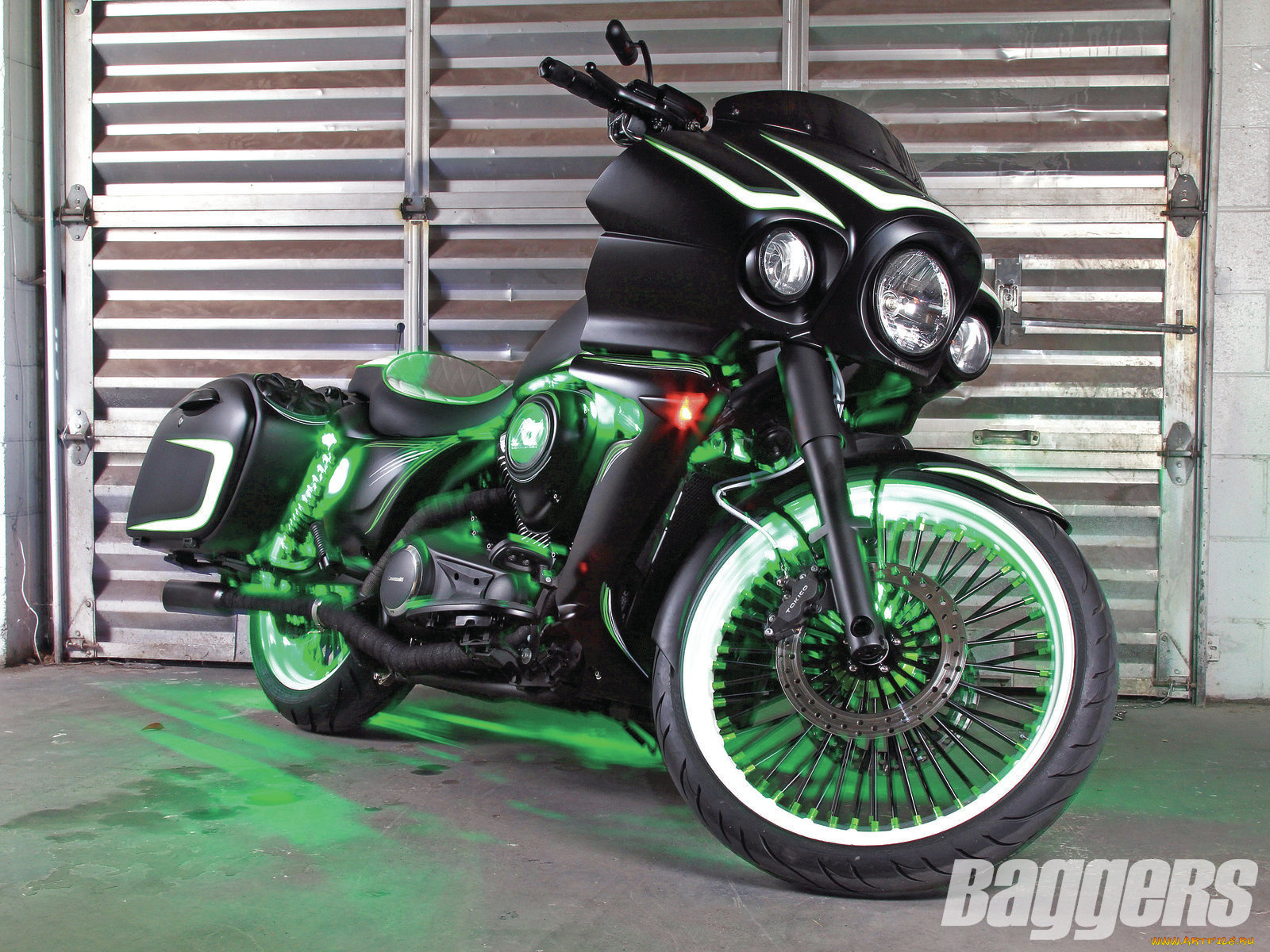 мотоциклы, customs, kawasaki