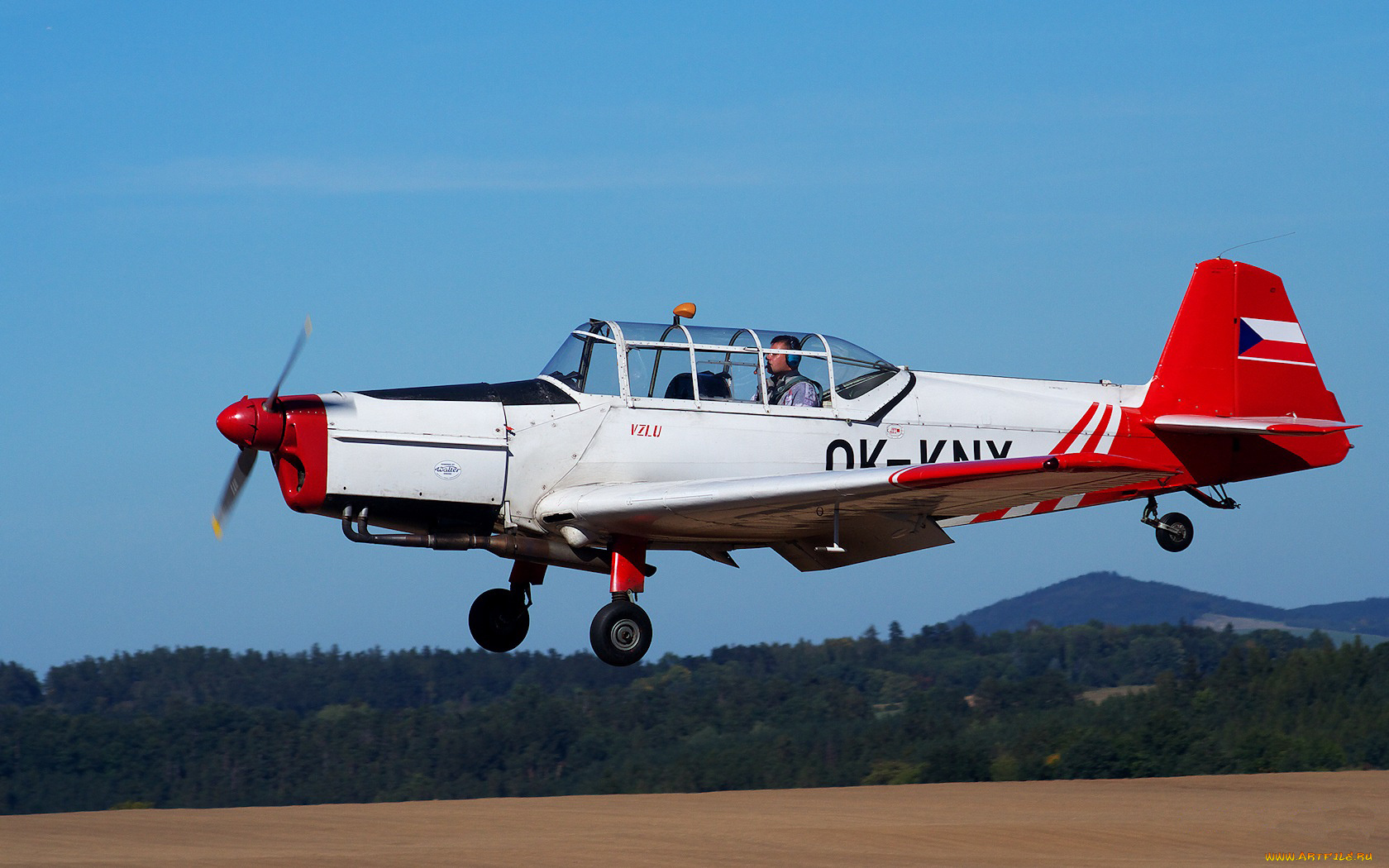 авиация, лёгкие, одномоторные, самолёты, самолет, лес, гора, летчик