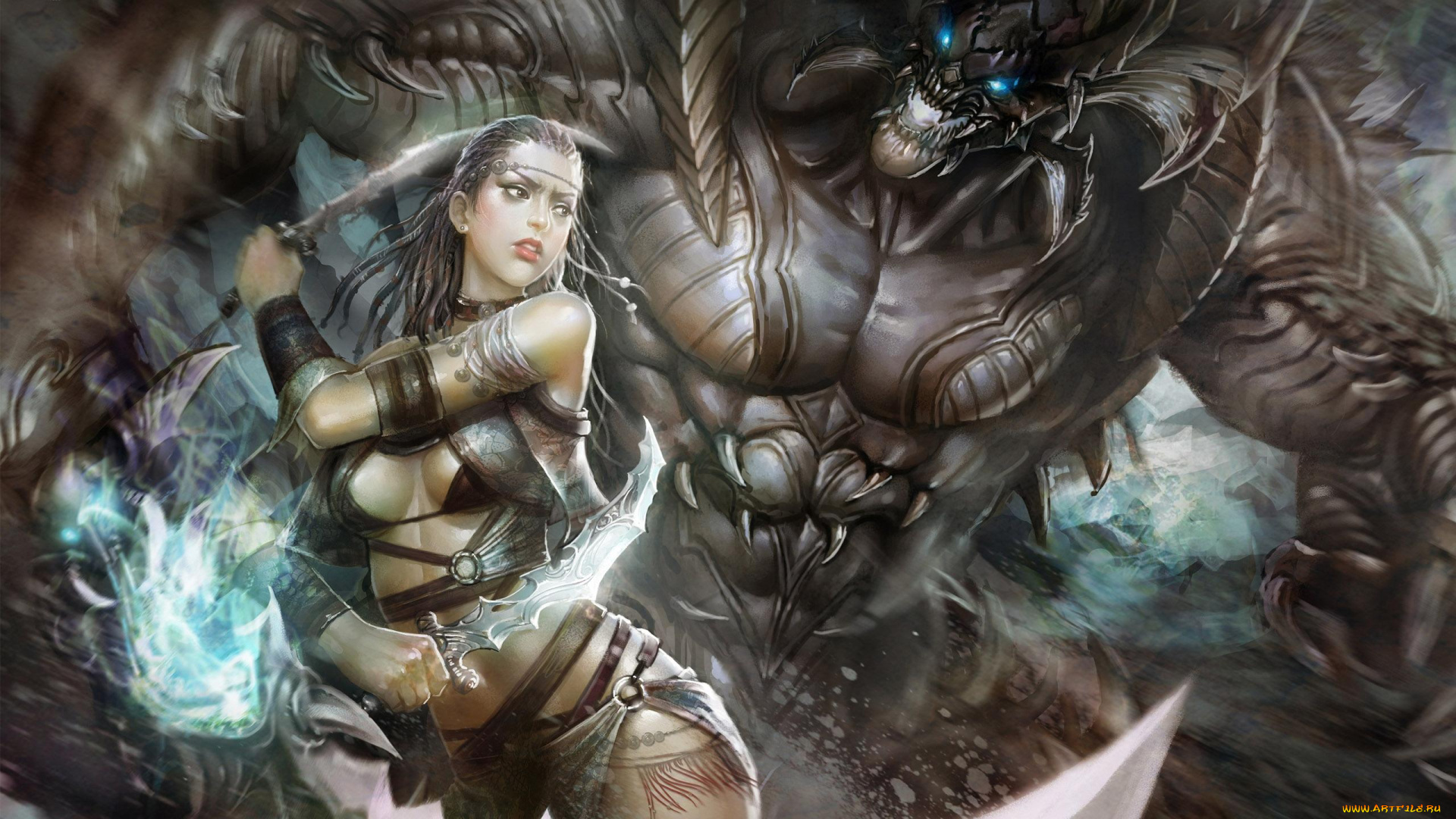 huang, dahong, фэнтези, красавицы, чудовища