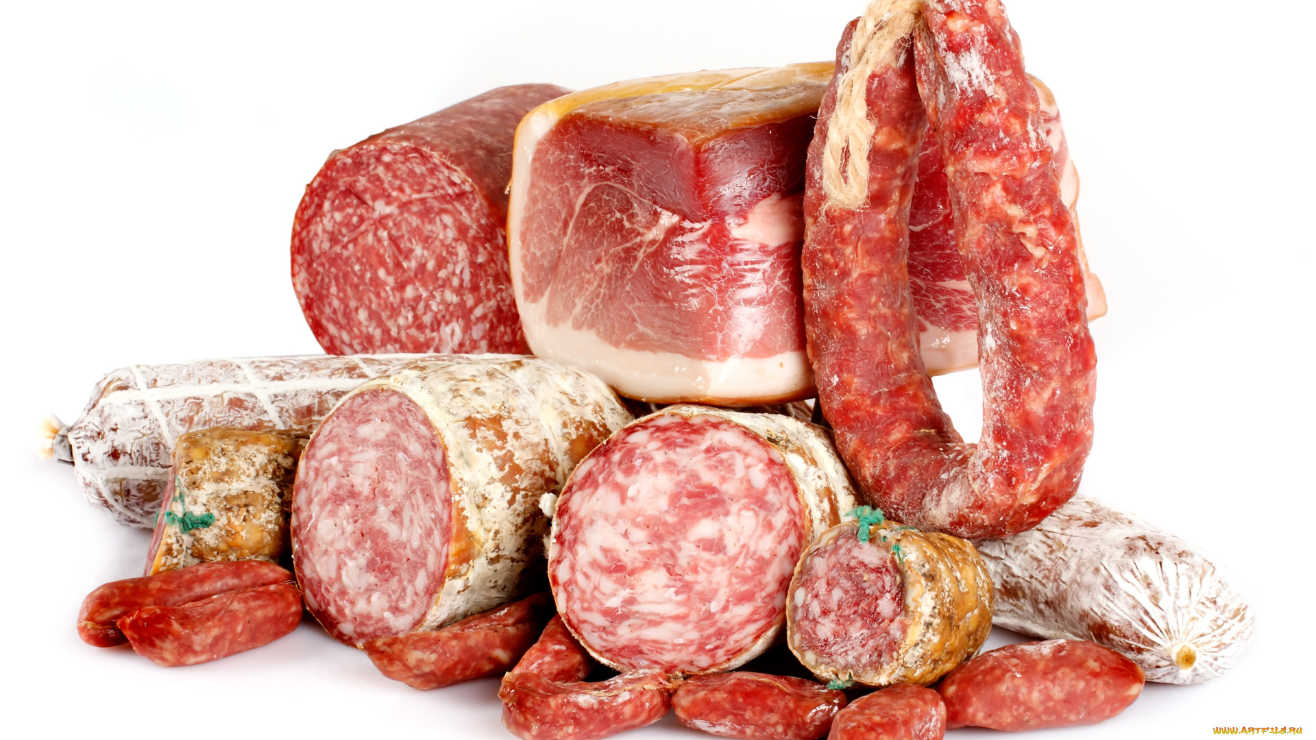 еда, колбасные, изделия, ветчина, колбаса