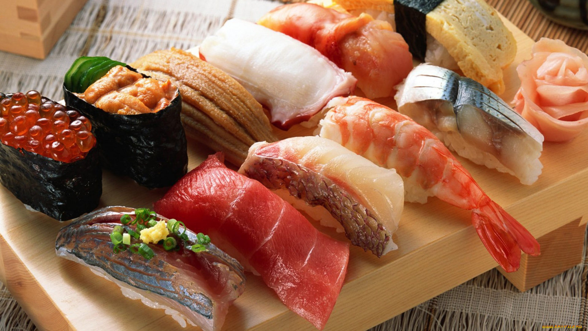еда, рыба, морепродукты, суши, роллы, икра, креветки