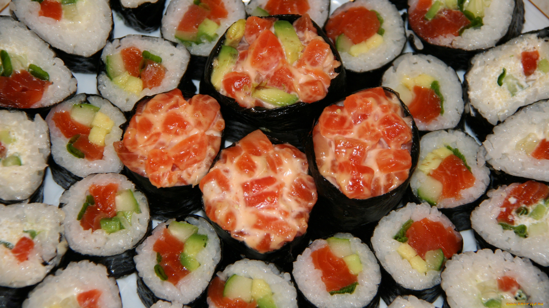 еда, рыба, морепродукты, суши, роллы, рис