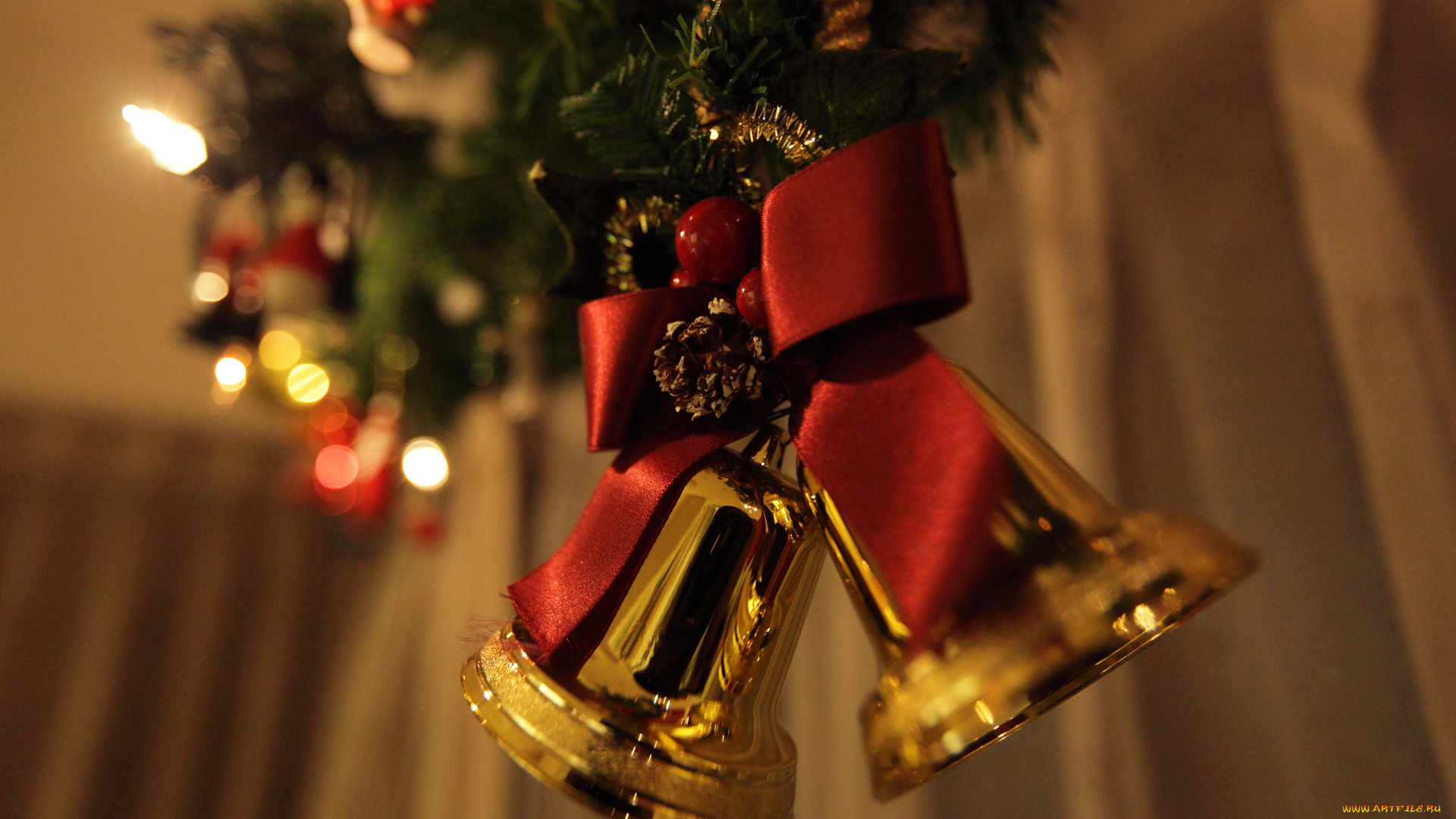 праздничные, колокольчики, украшения