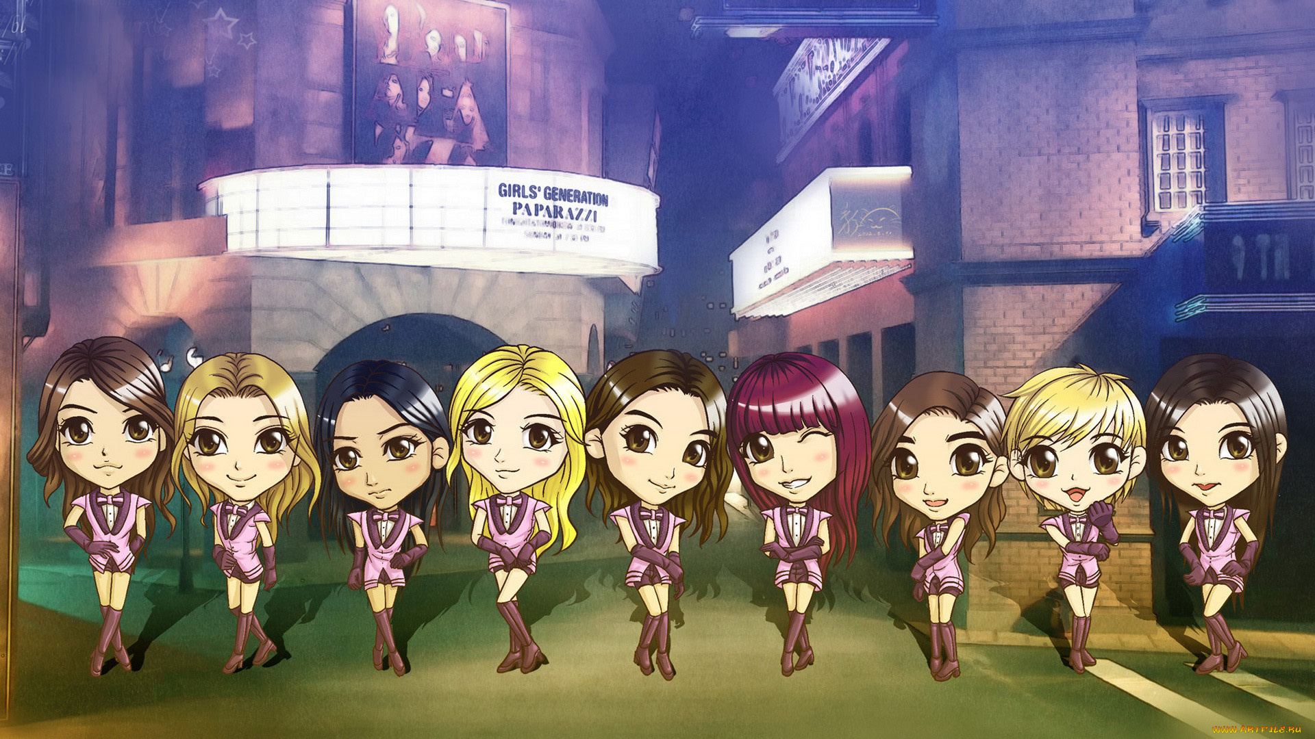 рисованные, люди, kpop, южная, корея, snsd, girls, generation