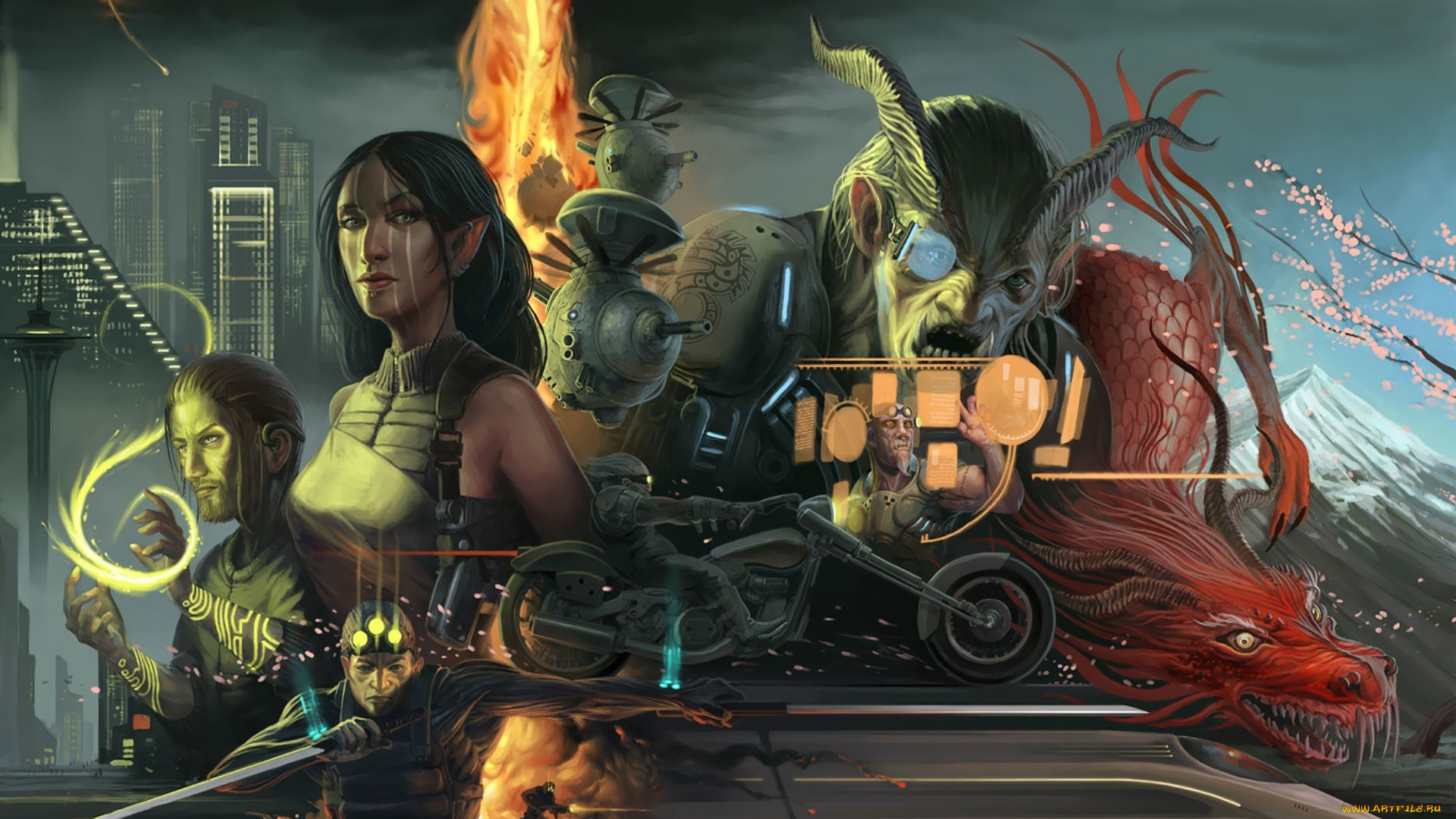 shadowrun, returns, видео, игры, персонажи