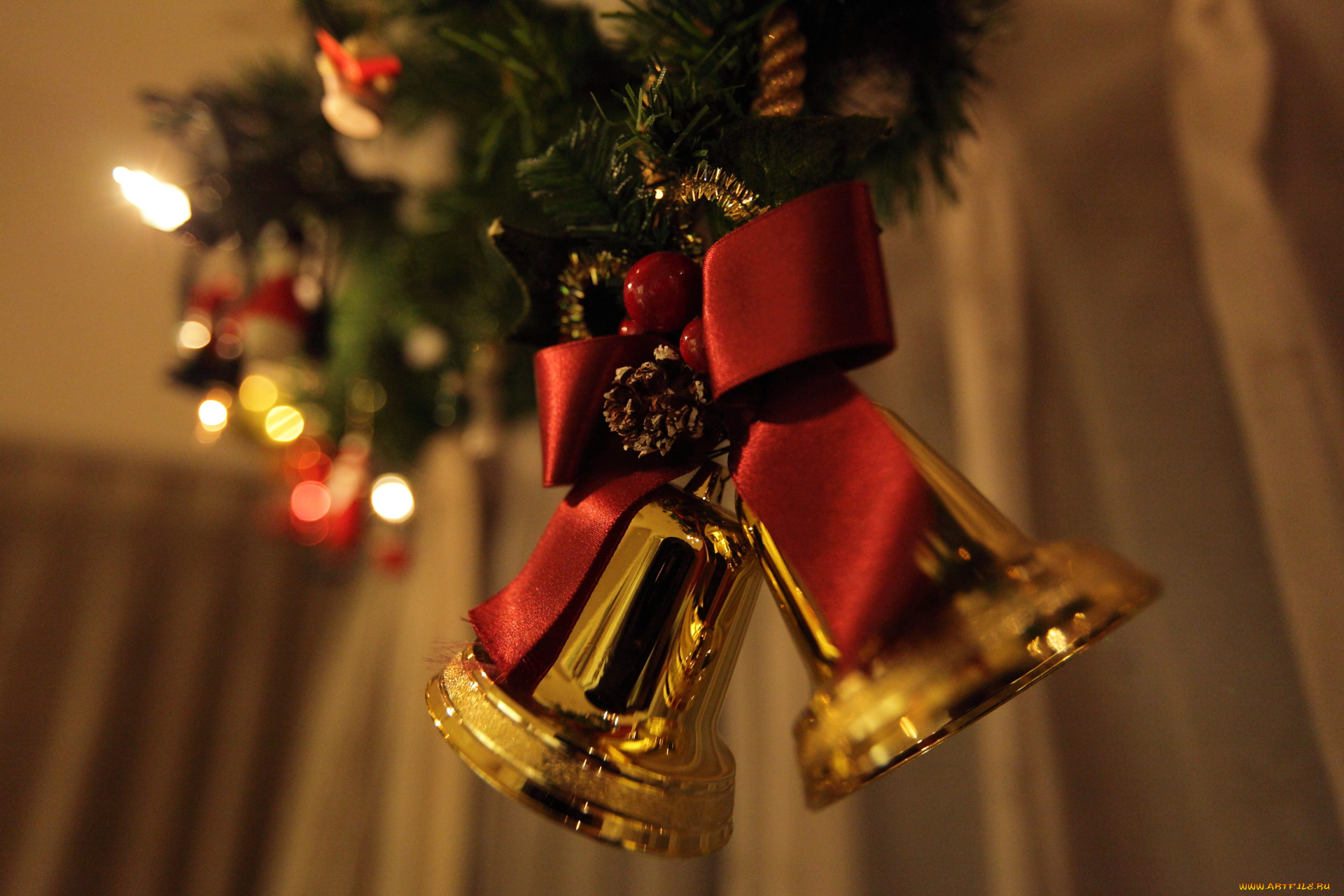 праздничные, колокольчики, украшения