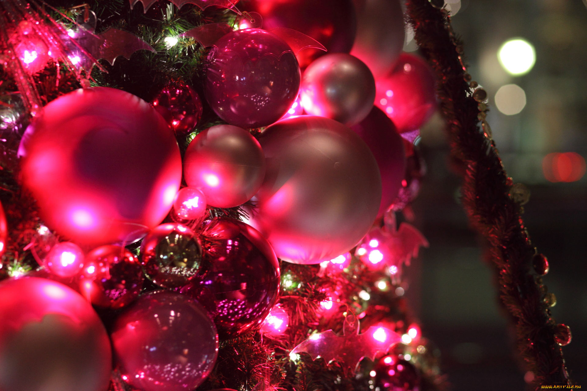 праздничные, шарики, украшения