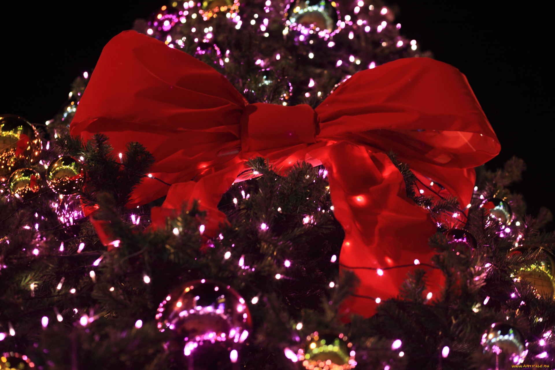 праздничные, Ёлки, бант